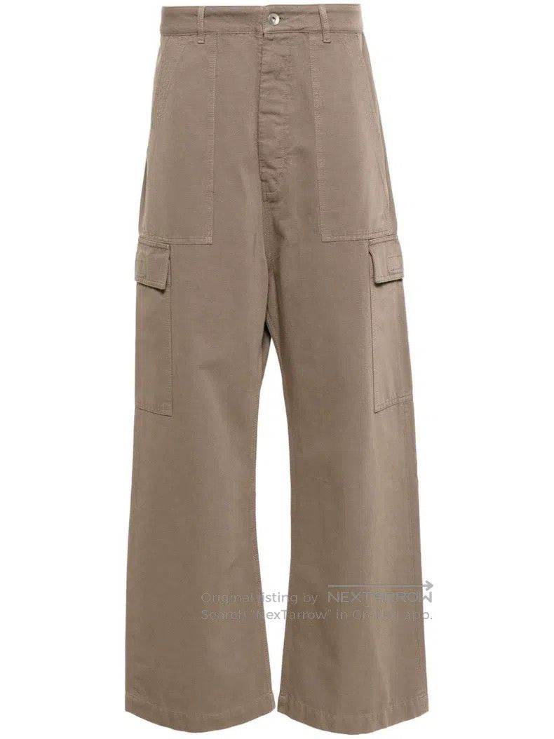 Rick Owens RICK OWENS size S Gray-brown lined wide leg work pants Size US 27 - 1 Thumbnail