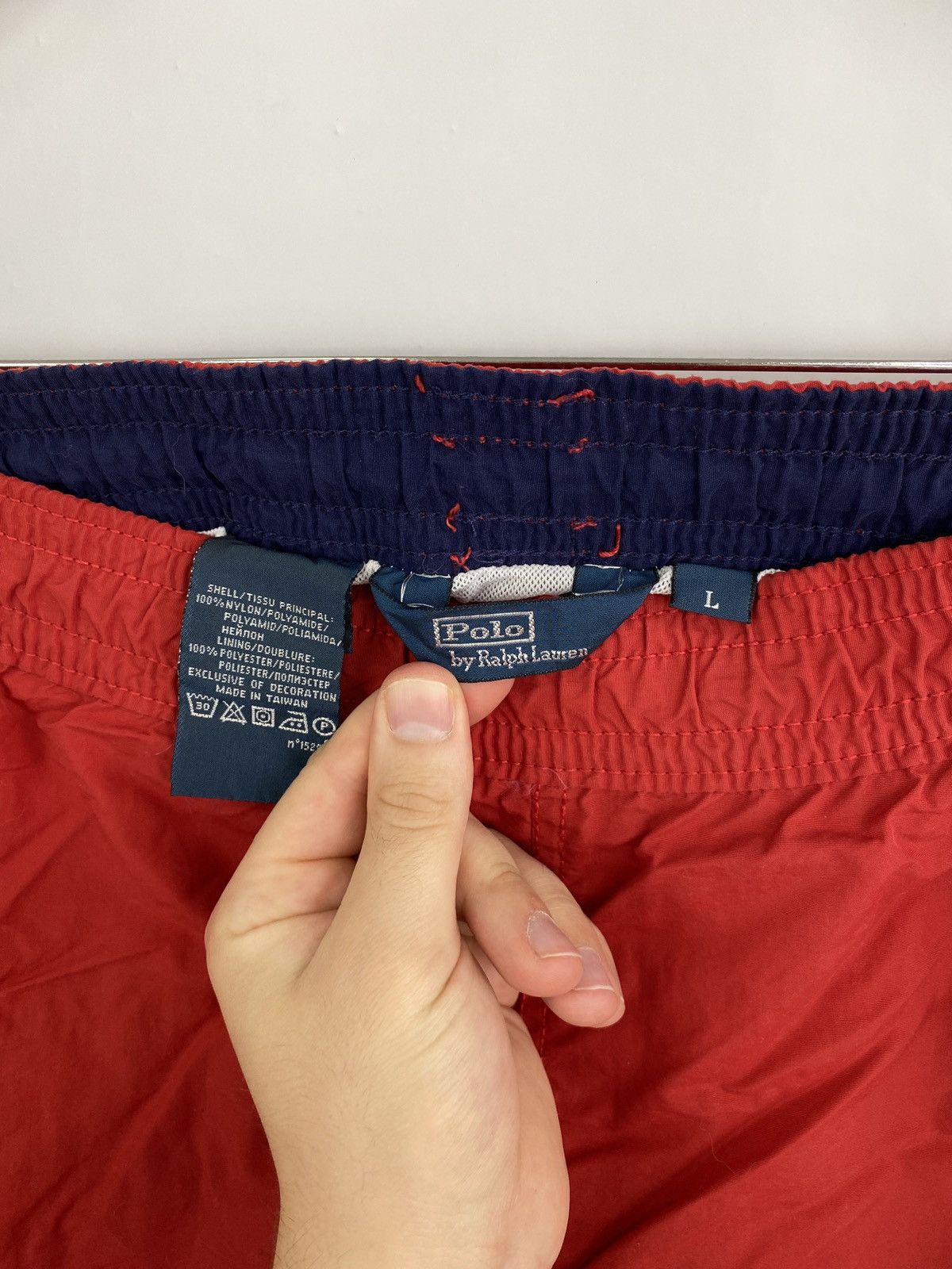 Polo Ralph Lauren 🇺🇸 Vintage 90s Polo Ralph Lauren Nylon shorts casual Y2K hype Size US 34 / EU 50 - 4 Thumbnail