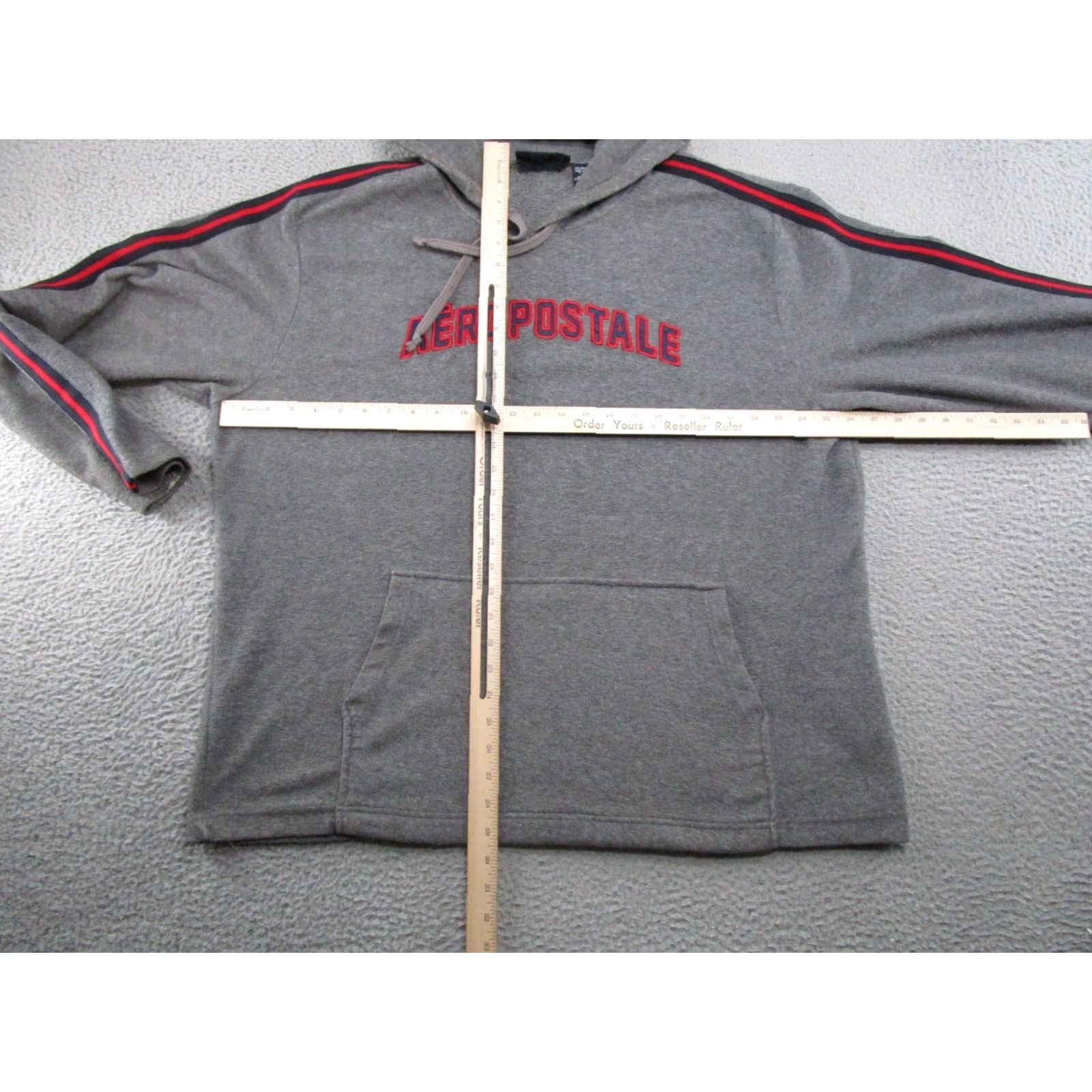 Aeropostale VTG Aeropostale Hoodie Mens XL Gray Fleece Pullover Long Sleeve Sports All Seasons Hooded Vintage: Yes Size US XL / EU 56 / 4 - 7 Thumbnail