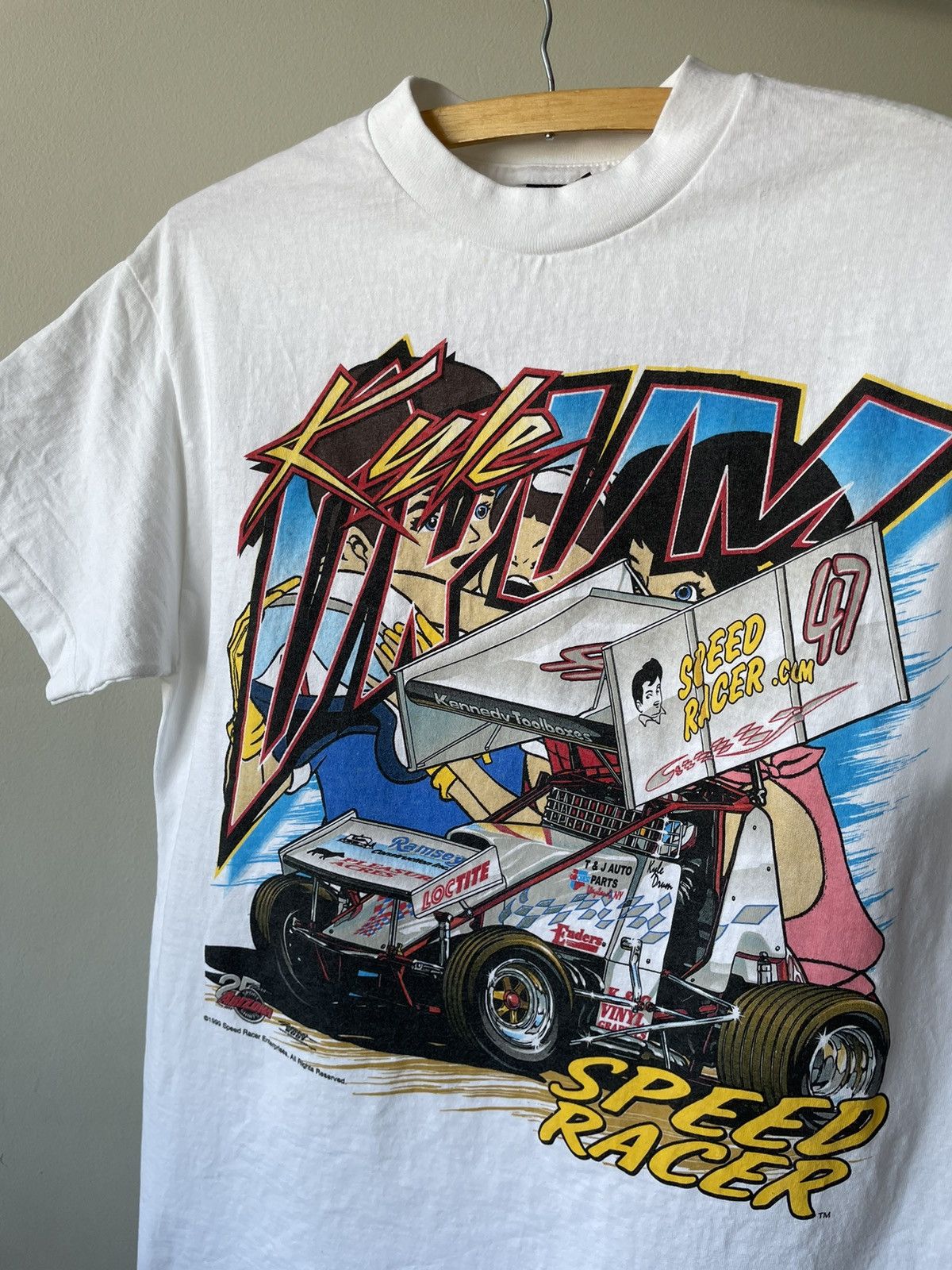Vintage Vintage 1999 Speed Racer Anime Racing tee Size US M / EU 48-50 / 2 - 2 Thumbnail