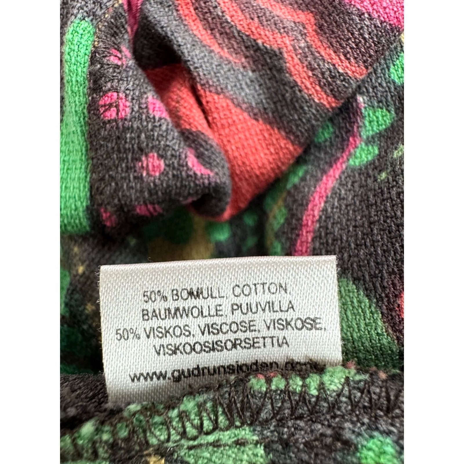 Vintage Gudrun Sjoden Skirt L/XL Midi A-Line Multicoloured Womens Size 36" / US 14 / IT 50 - 6 Thumbnail