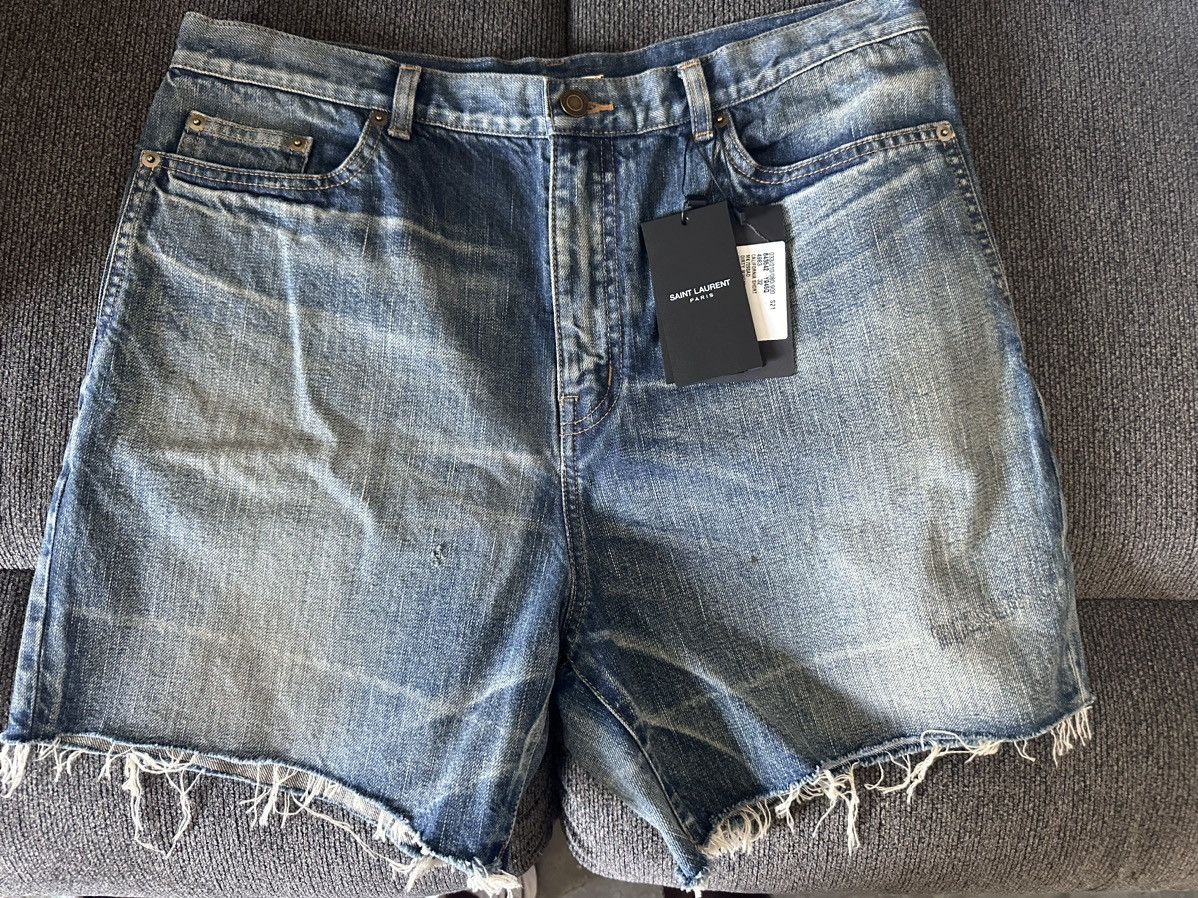 Saint Laurent Paris Saint Laurent Denim Shorts Sz 32 Size US 32 / EU 48 - 4 Thumbnail