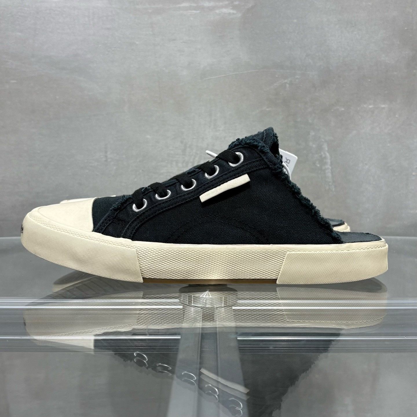 Other Balenciaga Black distressed sneakers Size US 6.5 / IT 36.5 - 3 Thumbnail