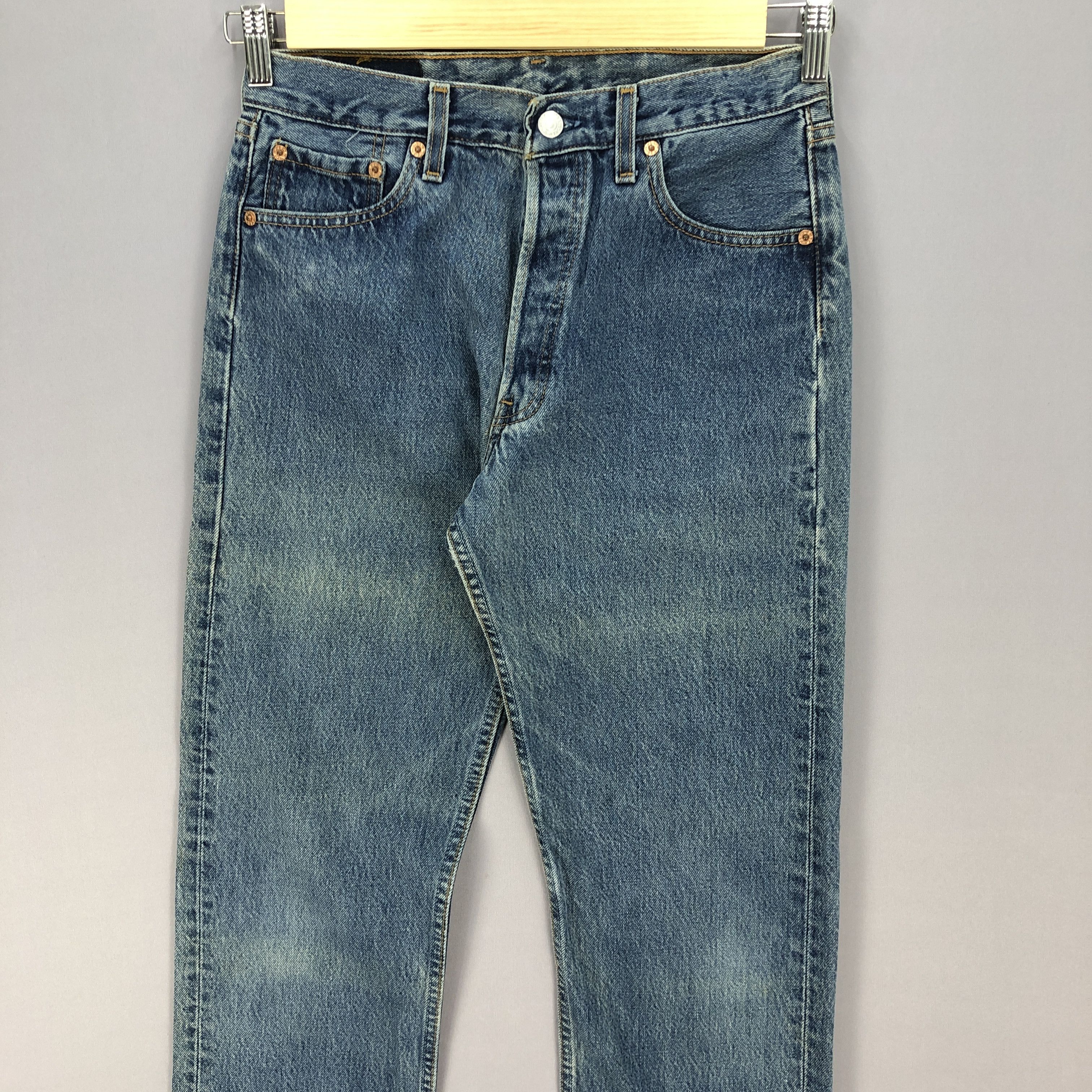 Jean × Levi's × Vintage Vintage Levis 501 Blue Jeans Levi's Faded Stone Wash Denim Size 28" / US 6 / IT 42 - 3 Thumbnail