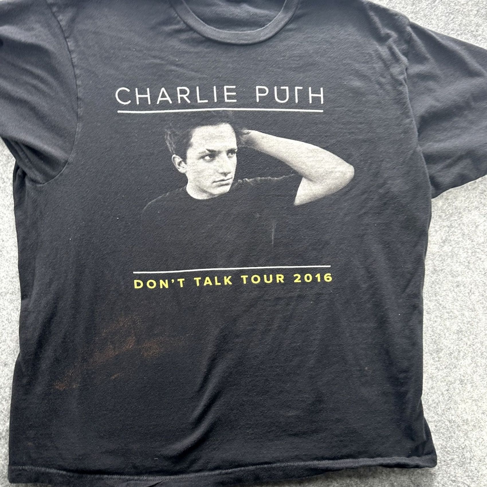 Vintage Charlie Puth Shirt Mens Large Black Don’t Talk Tour 2016 Concert Band Tee Music Size US L / EU 52-54 / 3 - 5 Thumbnail