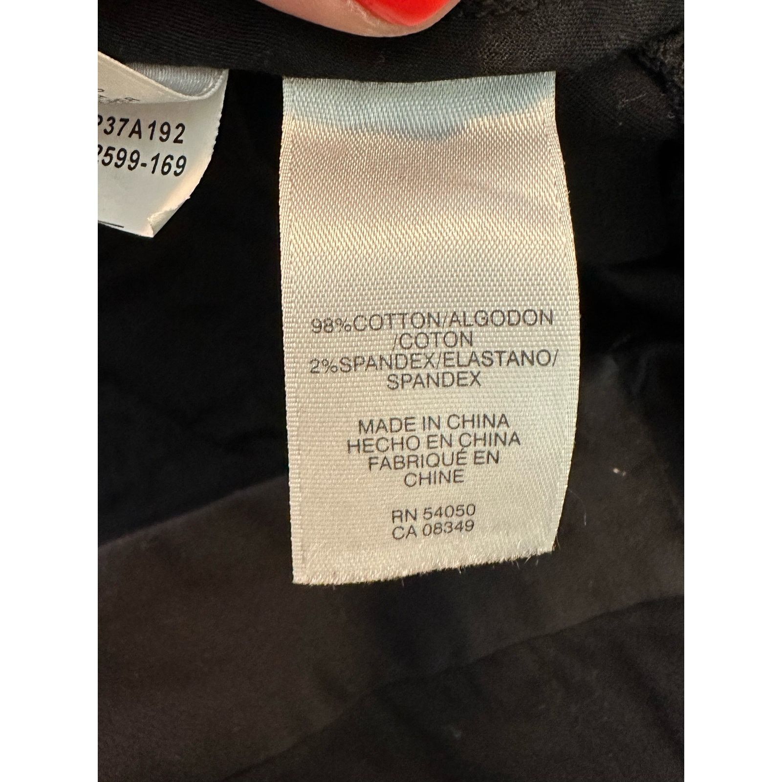 Jones New York Jones Wear Studio black straight legs cropped pants size 14 Size 36" / US 14 / IT 50 - 4 Thumbnail
