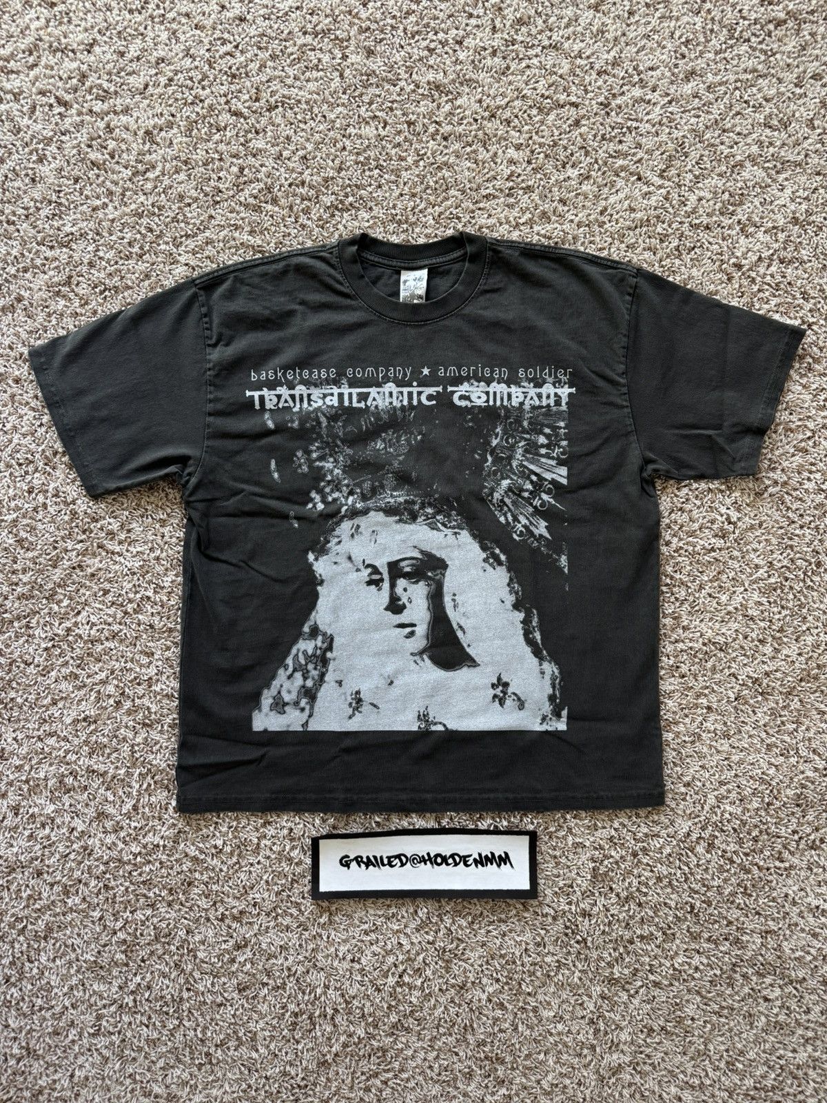 basketcase gallery Basketcase Gallery Ave Maria Heavyweight Tee Shirt Black Size US L / EU 52-54 / 3 - 6 Thumbnail