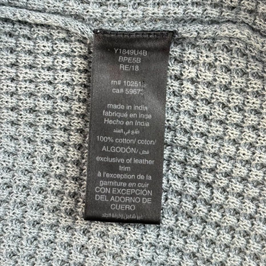 John Varvatos John Varvatos USA Argento Waffle Knit Hoodie Men XL Grey Long Sleeve Pullover Size US XL / EU 56 / 4 - 7 Thumbnail