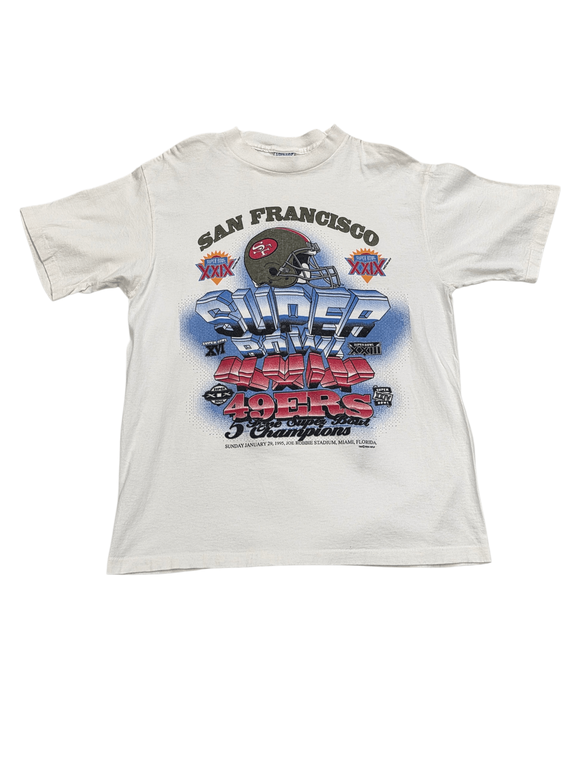 NFL 1995 San Francisco 49ers Super Bowl XXIX T-Shirt Size XL Size US XL / EU 56 / 4 - 1 Thumbnail