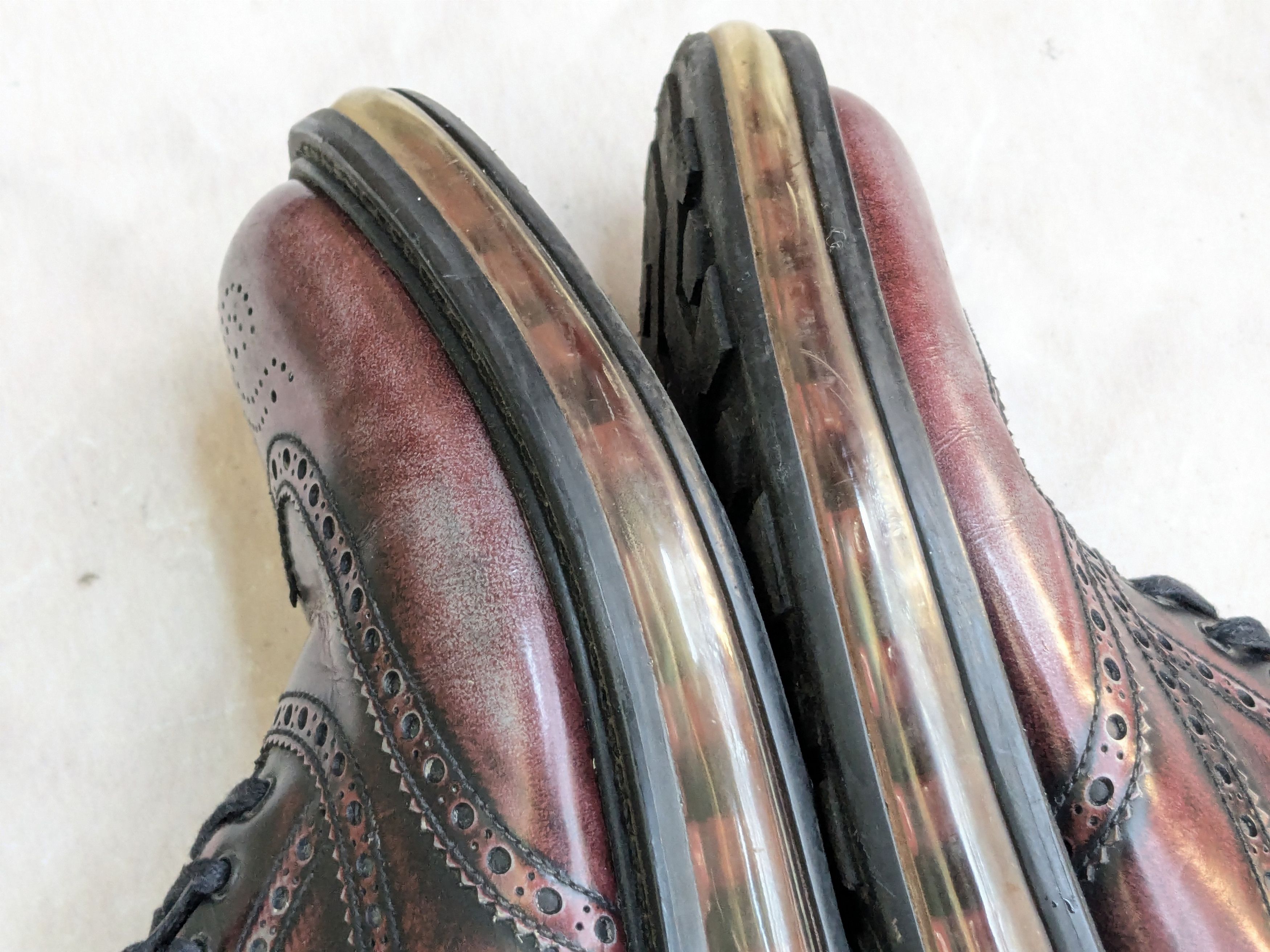Prada Prada Wingtip Brogues Red Burgundy 9 Leather Platform Size US 9 / EU 42 - 7 Thumbnail