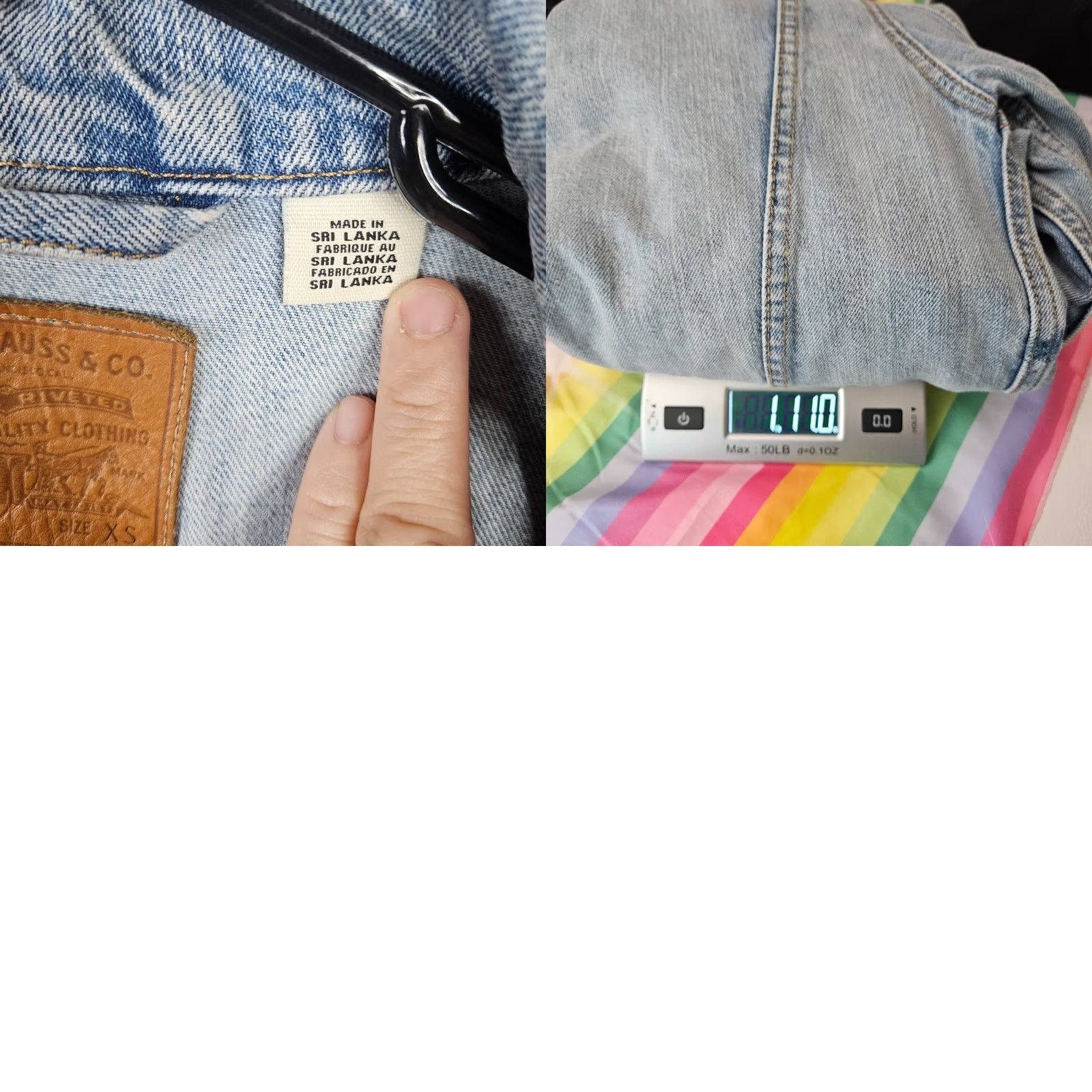Levi's Levi’s Premium Women’s Blue Denim Trucker Jacket XS Jacket Women Regular Blue Denim Zip Button Logo 80s? Size XS / US 0-2 / IT 36-38 - 9 Thumbnail