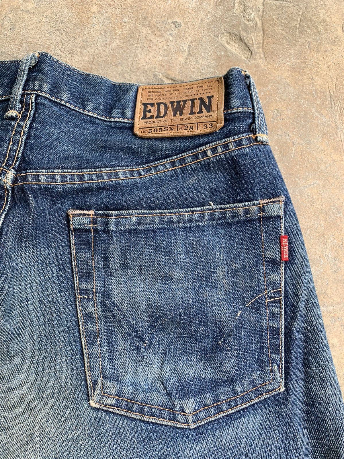 Edwin × Japanese Brand Vintage Edwin 505SX Selvedge distressed denim Size US 28 / EU 44 - 7 Thumbnail