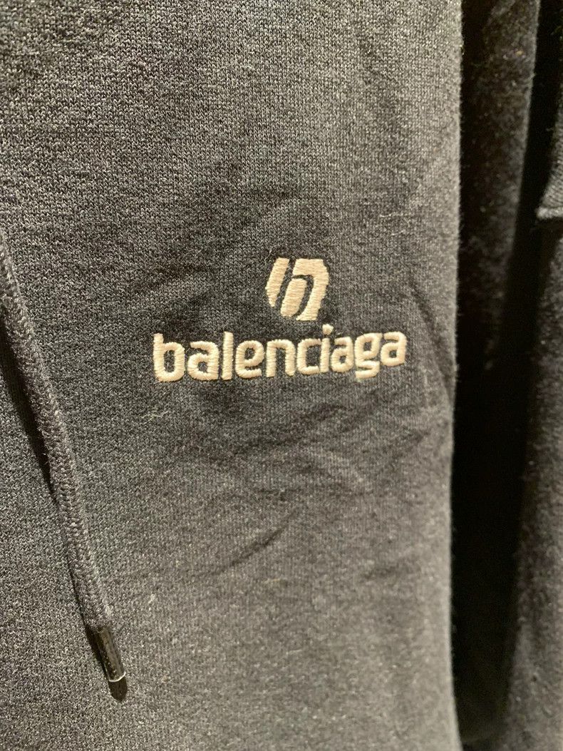 Balenciaga Balenciaga Black Embroidered Letter Zip-Up Jacket Size US S / EU 44-46 / 1 - 3 Thumbnail