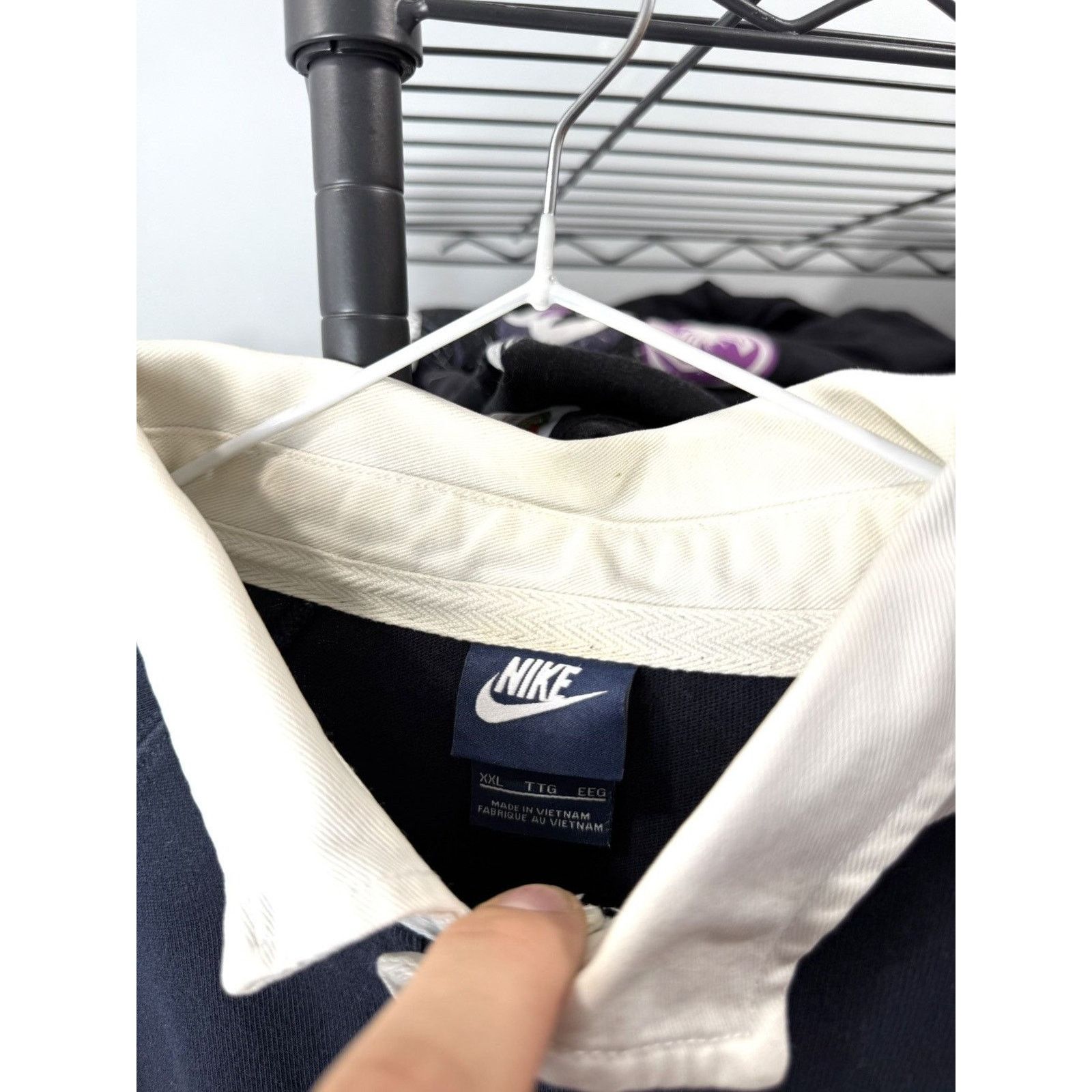 Nike Vintage Nike Rugby Longsleeve Hype Streetwear Size US XXL / EU 58 / 5 - 5 Thumbnail