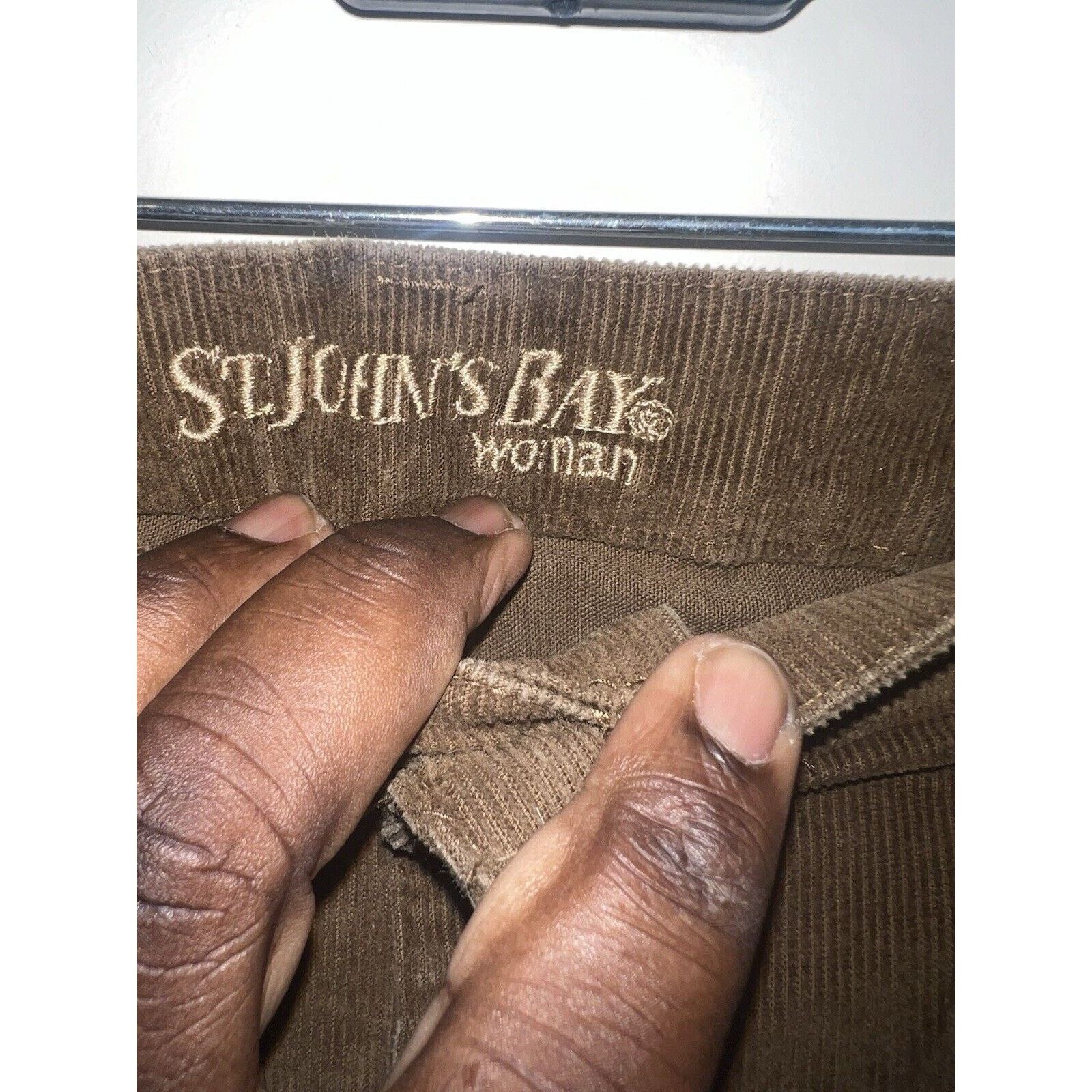 & Other Stories St Johns Bay Corduroy Pants Women's Size 16 Boot Cut Brown Size 38" / US 16 / IT 52 - 4 Thumbnail