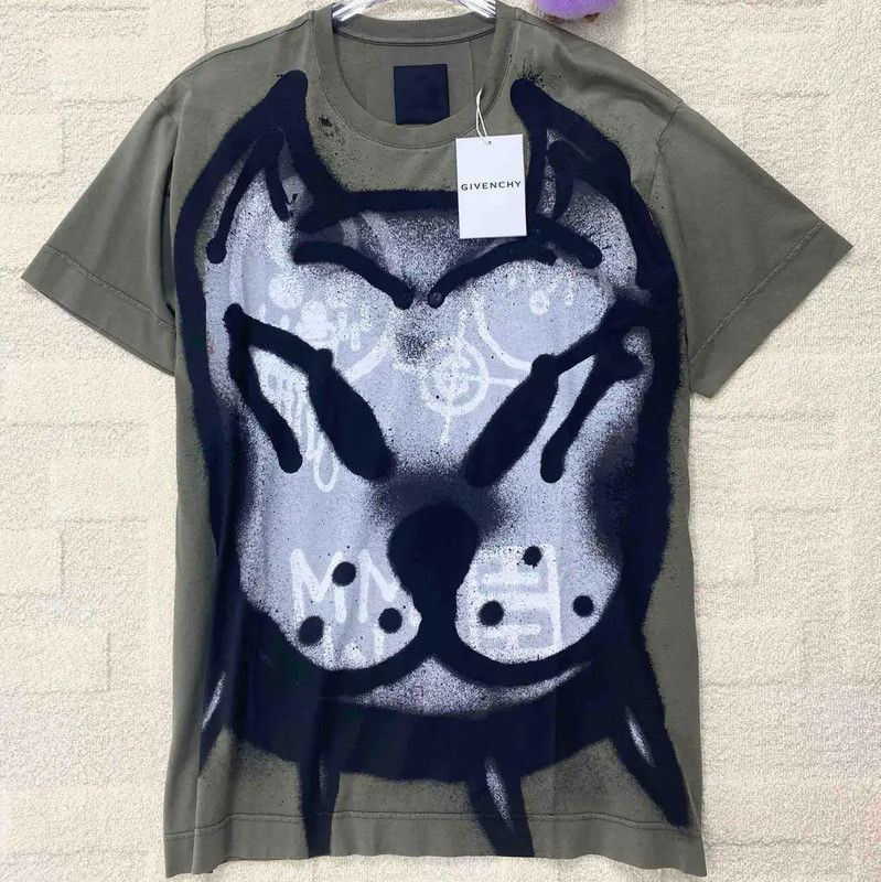 Givenchy Givenchy Green Graphic Men's T-Shirt 0089 Size US S / EU 44-46 / 1 - 1 Thumbnail