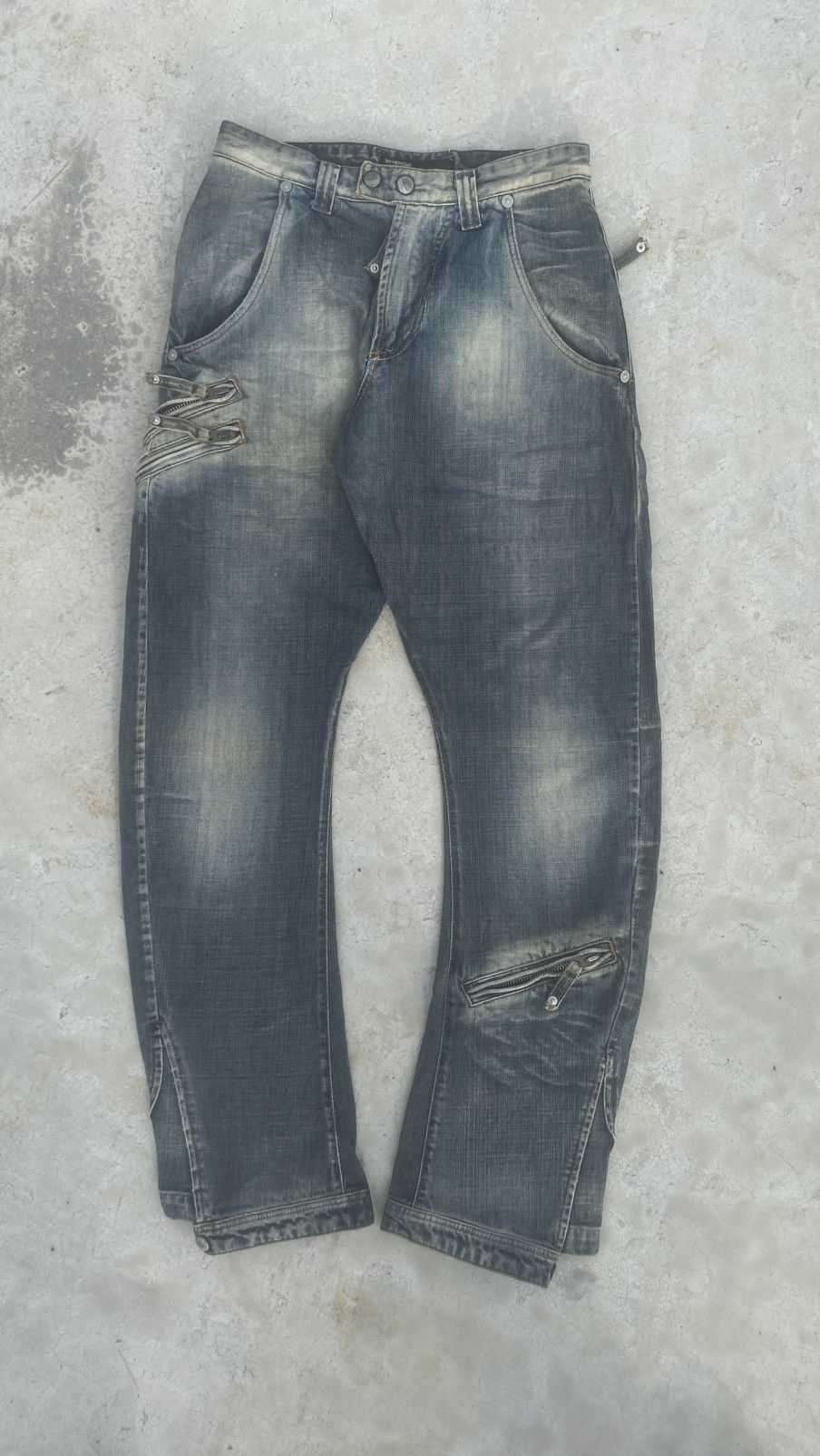 Energie Y2K Distressed MultiZip Energie x Sixty Denim Size US 29 - 1 Thumbnail