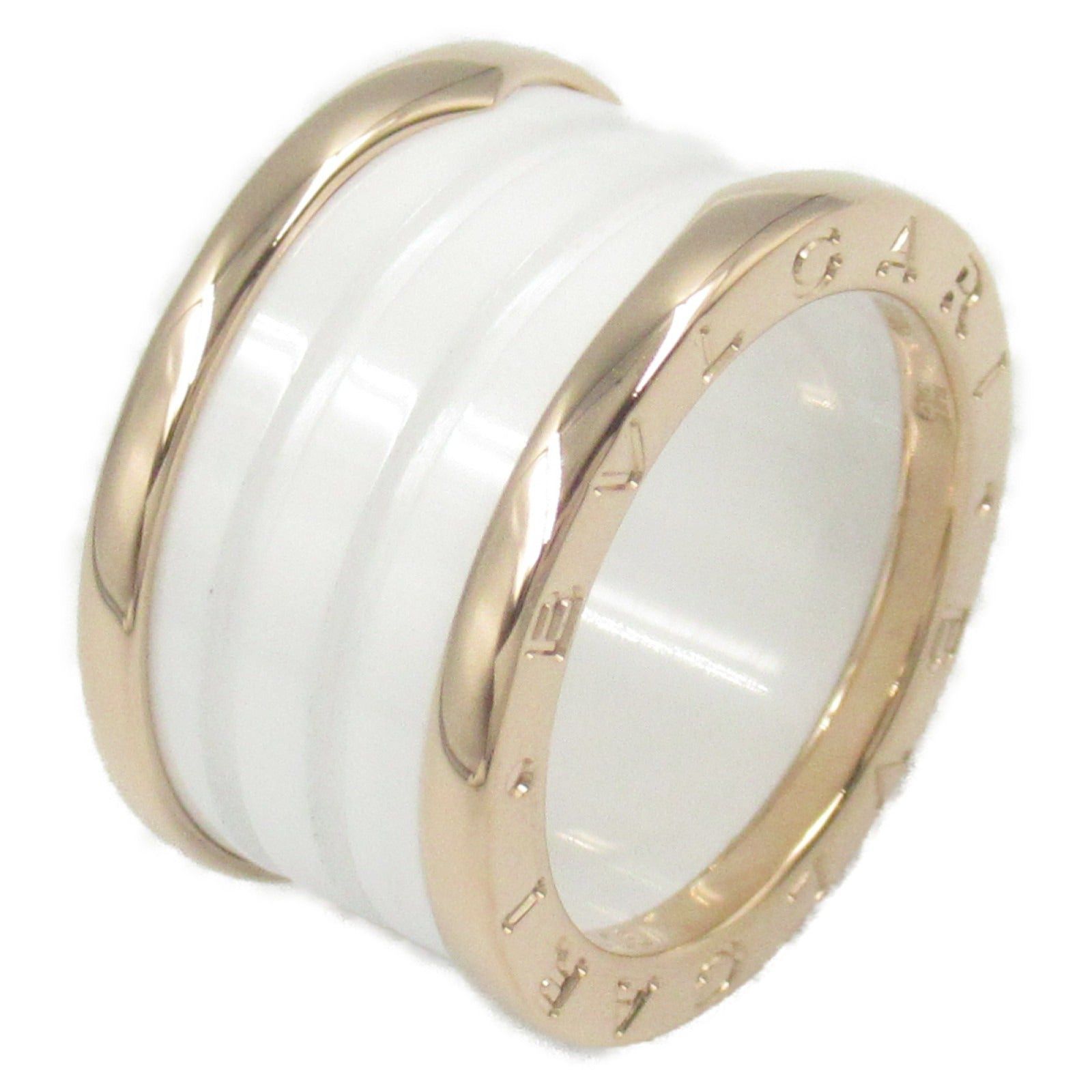 Bvlgari Bvlgari B Zero One Ring Ceramic K18Pg (Pink Gold) White Size ONE SIZE - 1 Thumbnail