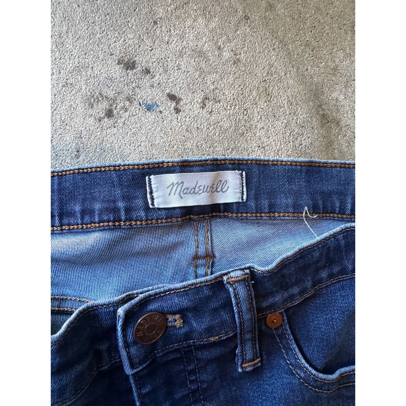 Madewell Madewell Mid-Rise Skinny Blue Jeans (29P) Size 29" - 4 Thumbnail