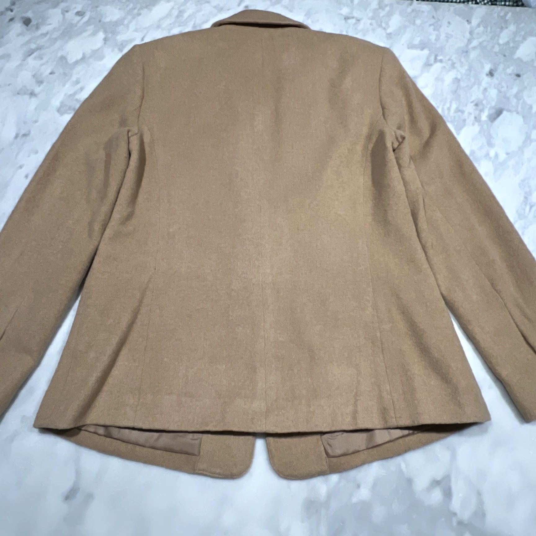 Orvis Orvis Camel Hair Jacket Women’s 12 Lined Polyester Leather Button Fitted Short Size 34" / US 12 / IT 48 - 5 Thumbnail