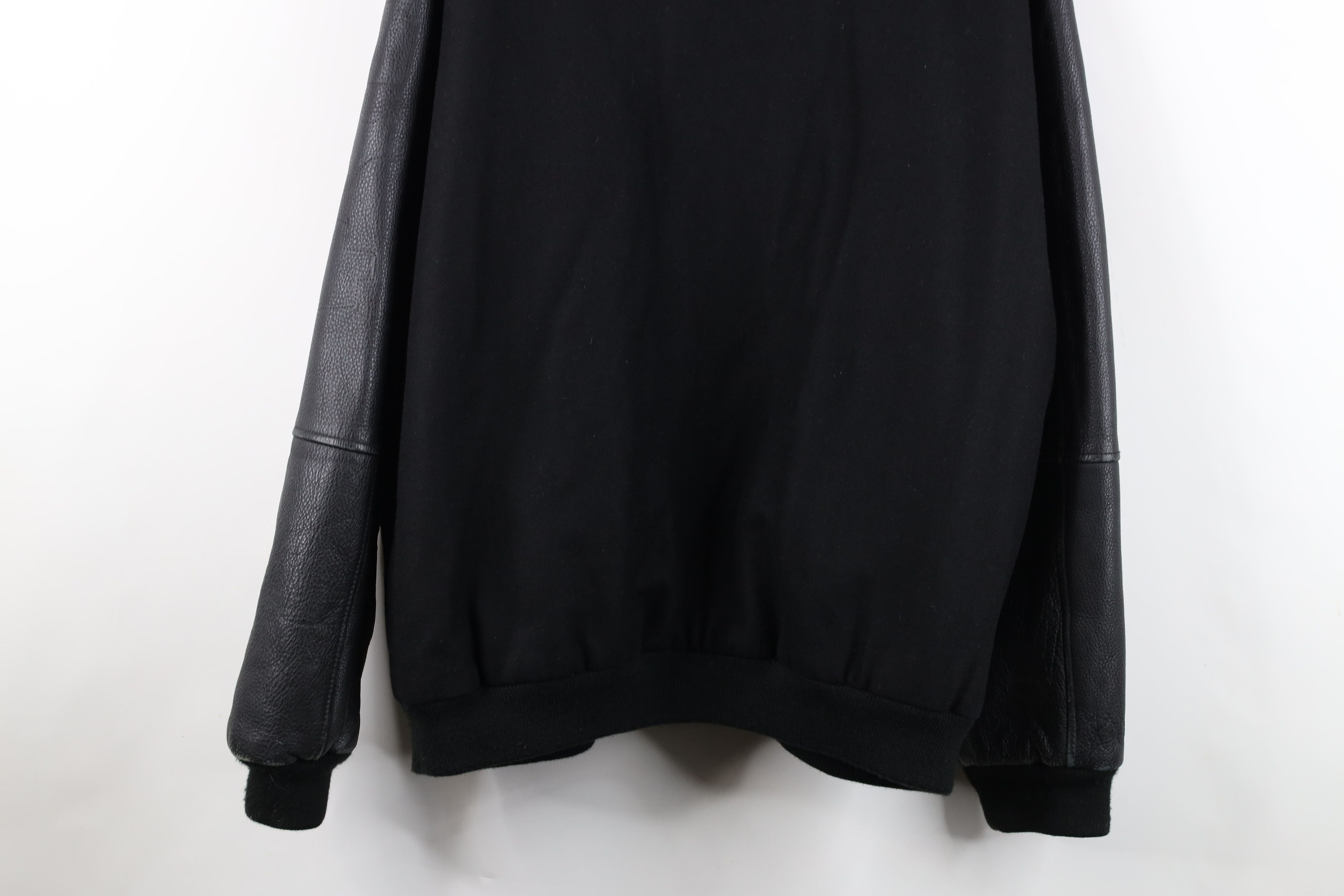 Vintage Vintage Steelers Football Wool Leather Varsity Jacket Black Size US XL / EU 56 / 4 - 14 Thumbnail
