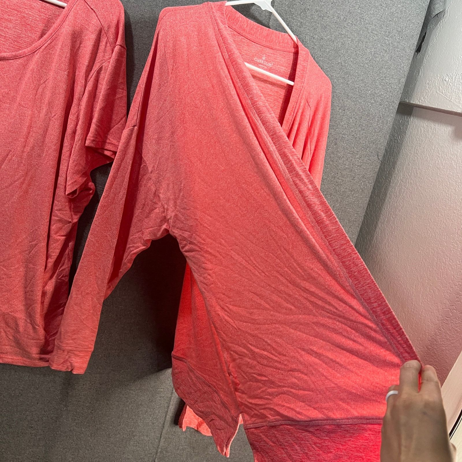 Other Cuddl Duds Seriously Soft 2-Piece Tee & Wrap Set Coral Size 3XL / US 20-22 - 4 Thumbnail