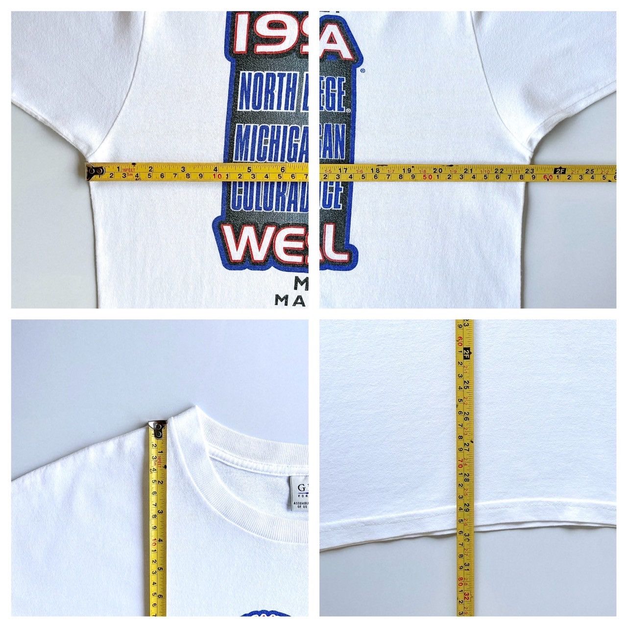 Vintage 90s NCAA Ice Hockey West Regional t-shirt/ XL Size US XL / EU 56 / 4 - 9 Thumbnail