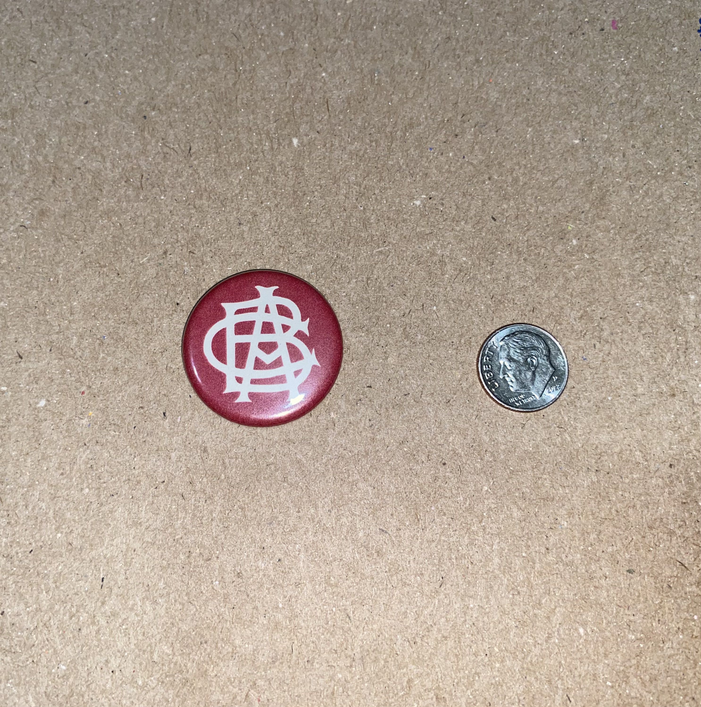 Ebbets Field Flannels Negro Leagues Anniversary Button Pin Indianapolis ABCs abc's Size ONE SIZE - 4 Thumbnail