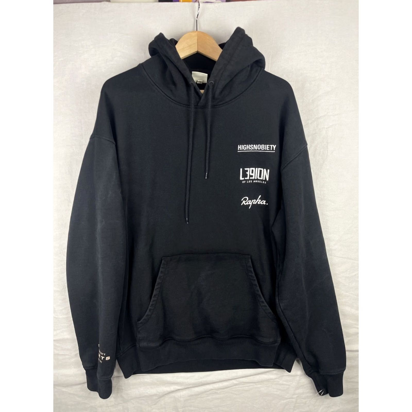 Rapha Rapha Highsnobiety Hoodie Mens XL Black Legion of Los Angeles Cycling Sweatshirt Graphic Print Size US XL / EU 56 / 4 - 2 Thumbnail