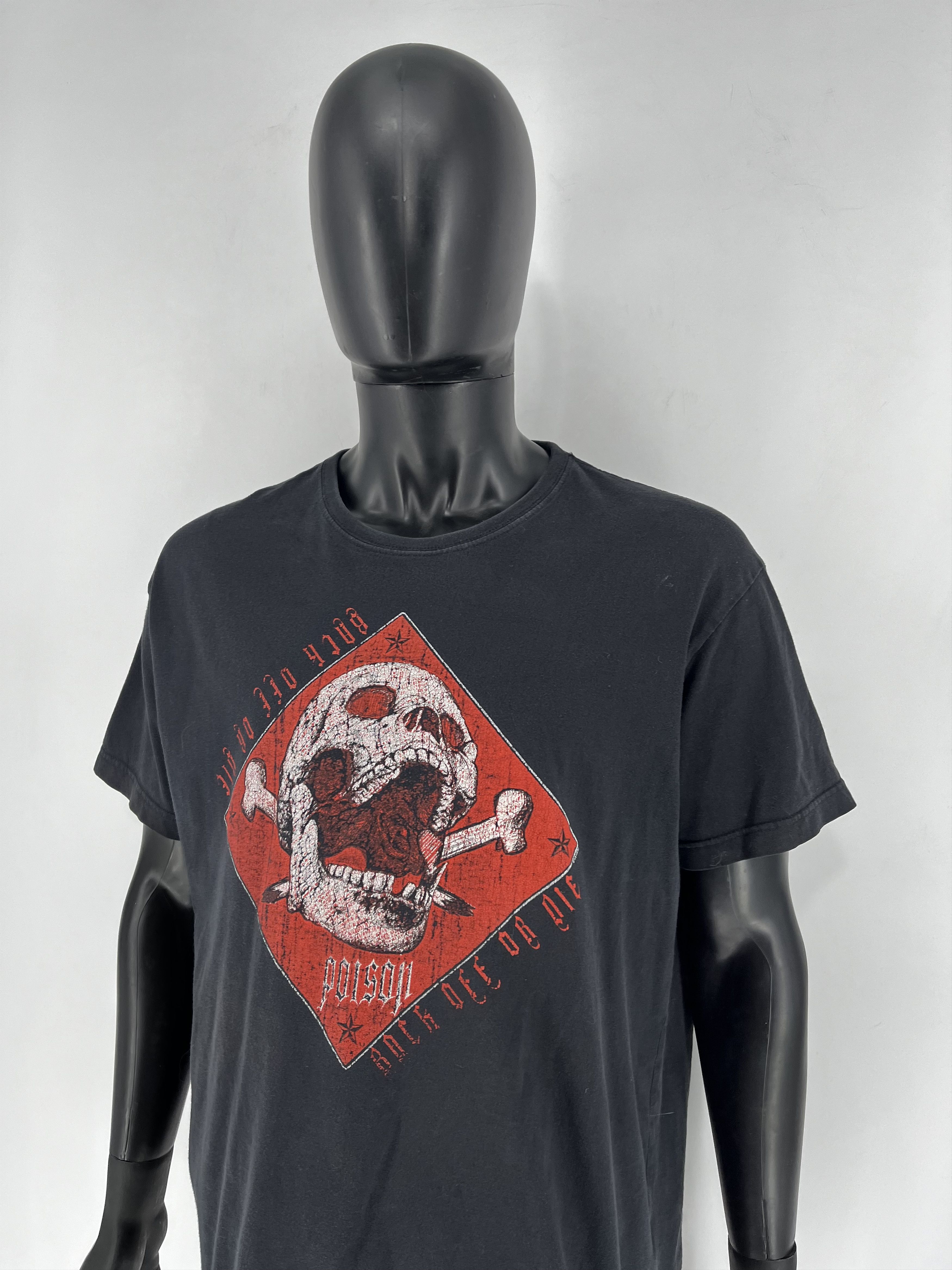 Band Tees × Vintage Y2K Poison American Rock Band Reissue T Shirt Size XXL Size US XXL / EU 58 / 5 - 6 Thumbnail