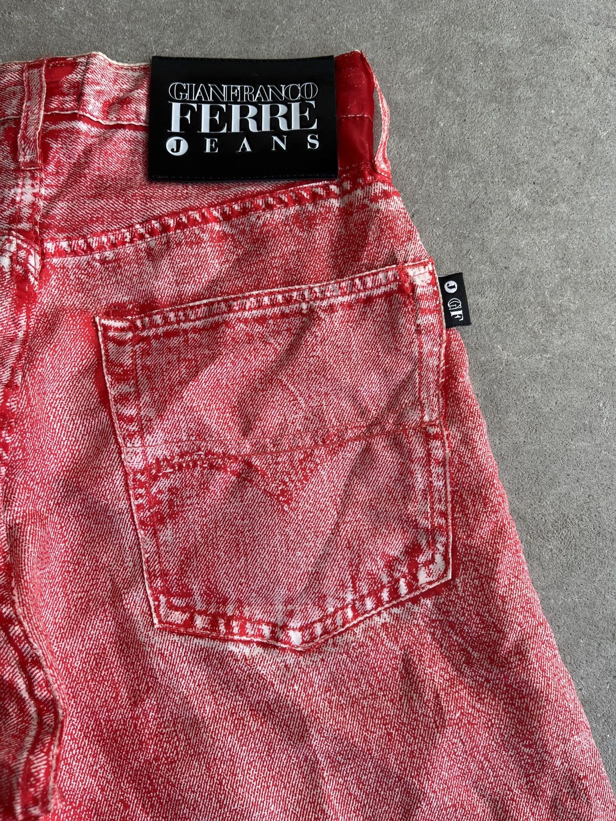 Other Vintage Italian Trompe Denim Trousers Size 24" / US 00 / IT 34 - 15 Thumbnail