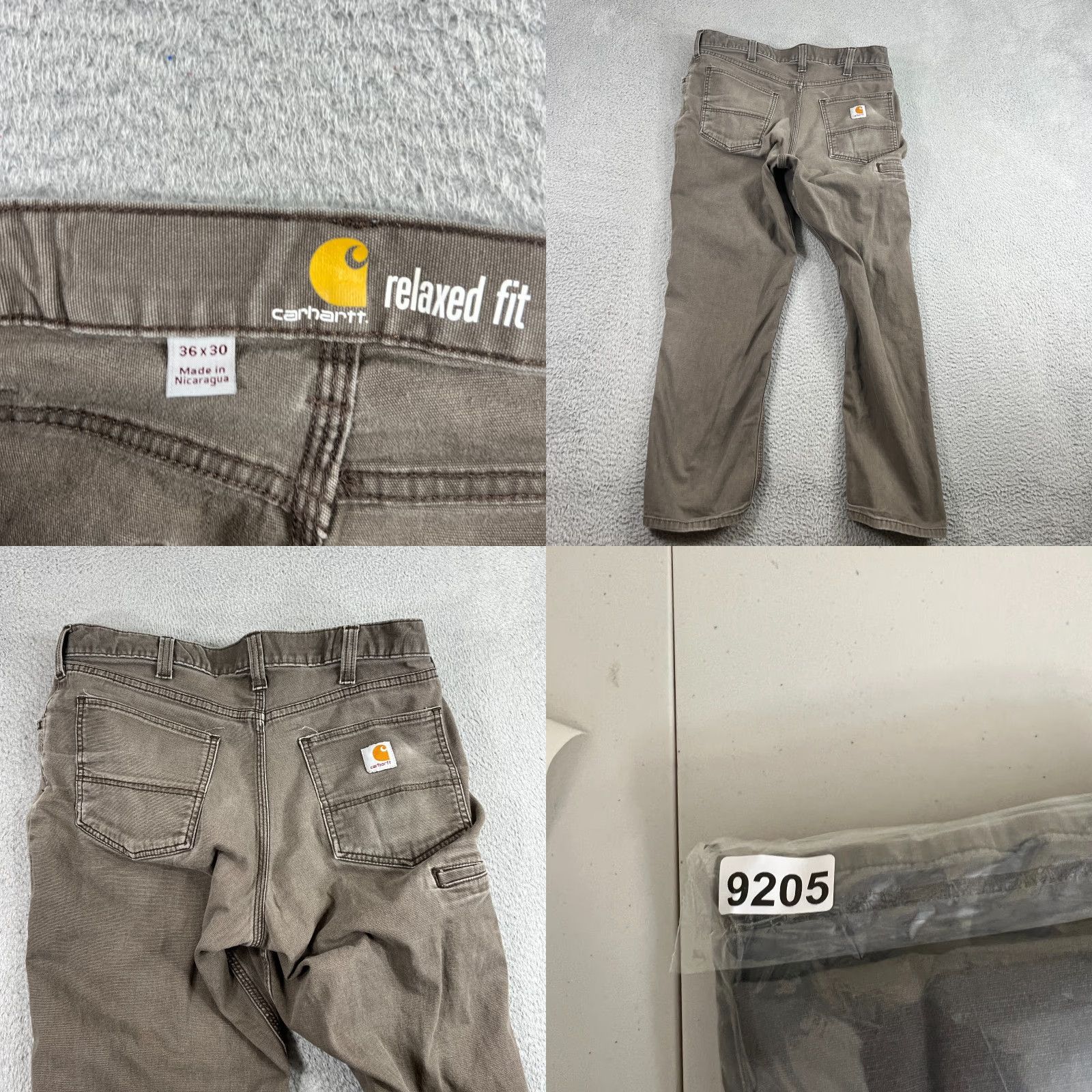 Carhartt VINTAGE Carhartt Relaxed Fit Carpenter Pants Mens 36x30 Gray Canvas Workwear Brown Size US 36 / EU 52 - 9 Thumbnail
