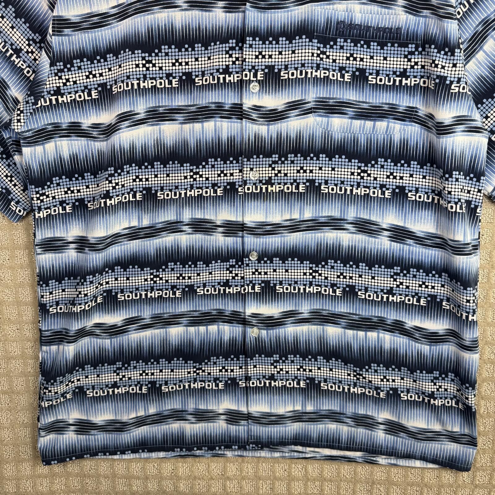 Southpole y2k southpole all over print button up shirt 2XL Size US XXL / EU 58 / 5 - 3 Thumbnail