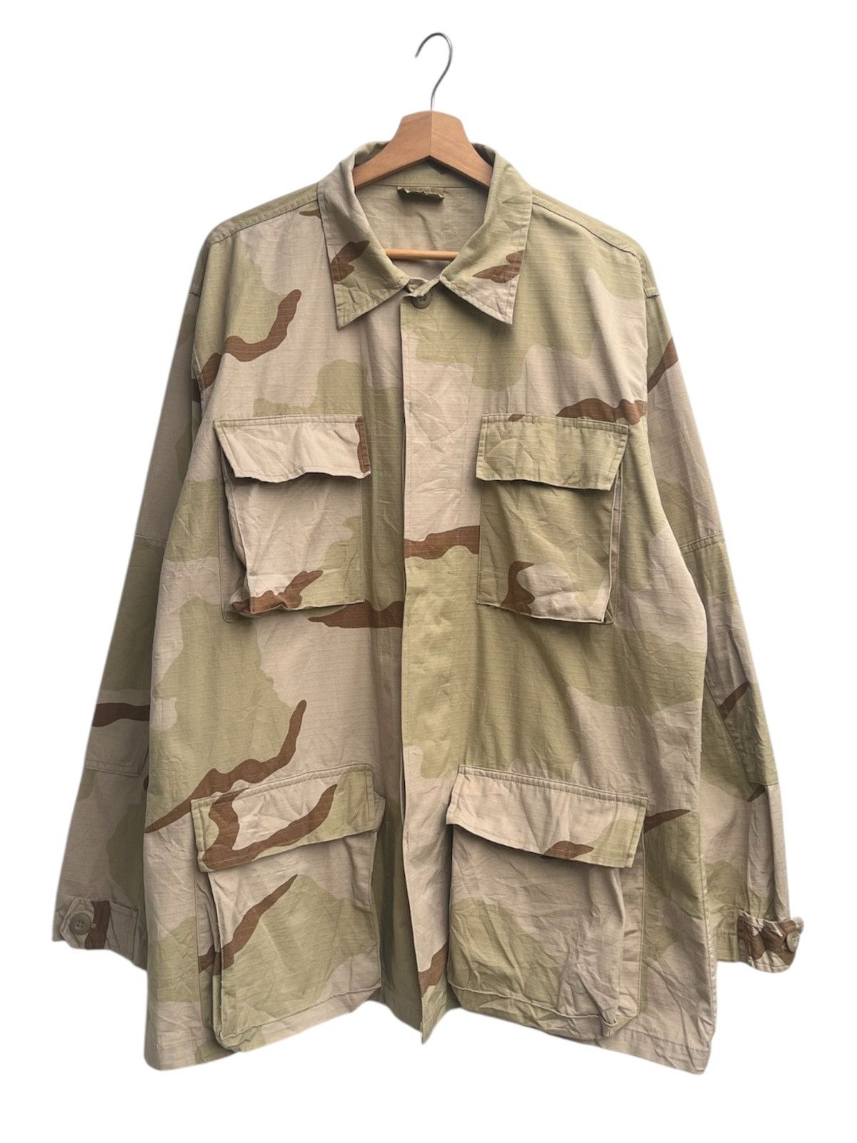 Vintage Desert Camouflage Nato Military Combat Jacket Size US L / EU 52-54 / 3 - 2 Thumbnail
