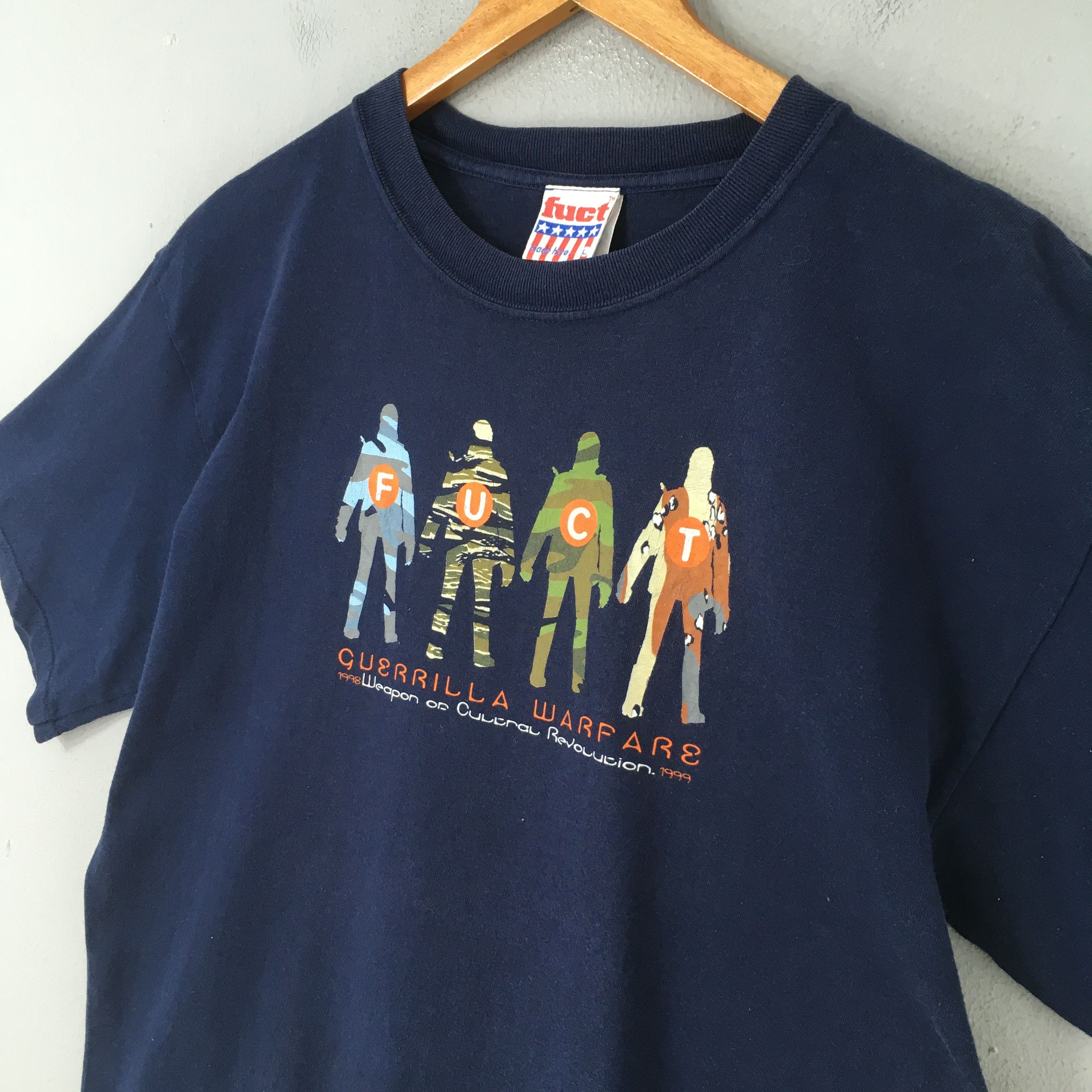 FUCT Vintage Fuct Guerilla Warfare Skateboard Tshirt Large Size US L / EU 52-54 / 3 - 3 Thumbnail