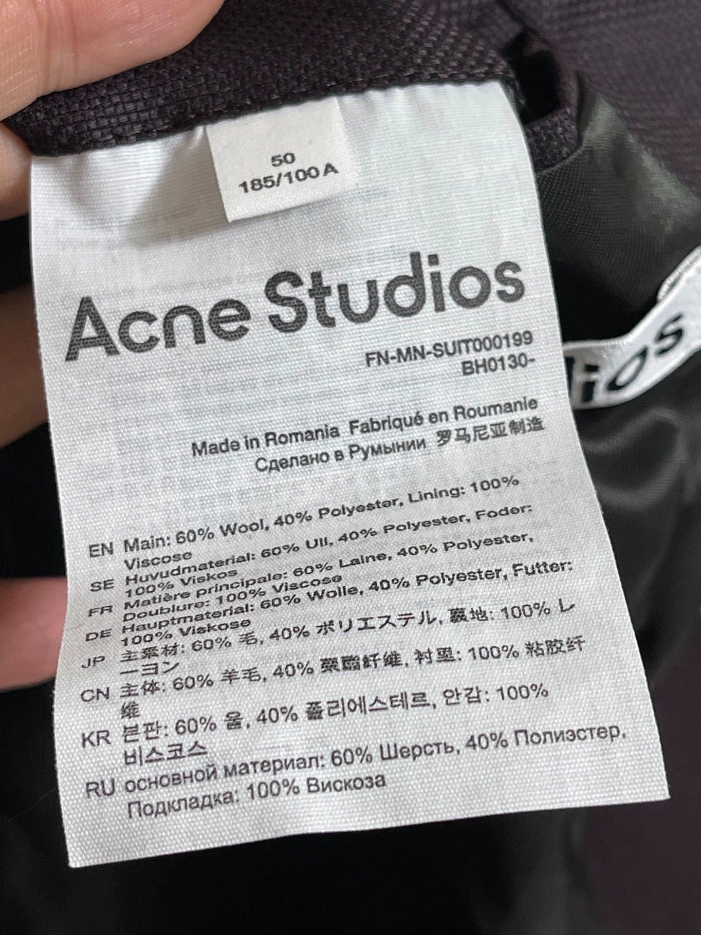 Acne Studios Purple Single-Breasted Blazer with Pockets Size US XXS / EU 40 - 7 Thumbnail