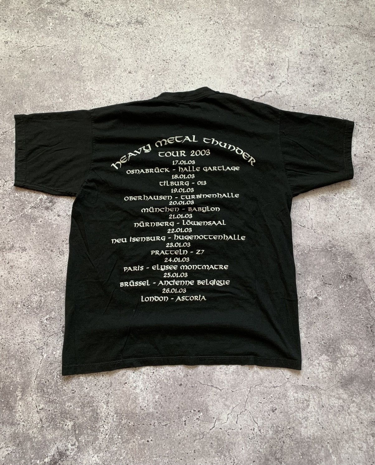 Band Tees 🔥VINTAGE SAXON 2003 TOUR HEAVY METAL TOUR TSHIRT TEE Size US L / EU 52-54 / 3 - 3 Thumbnail