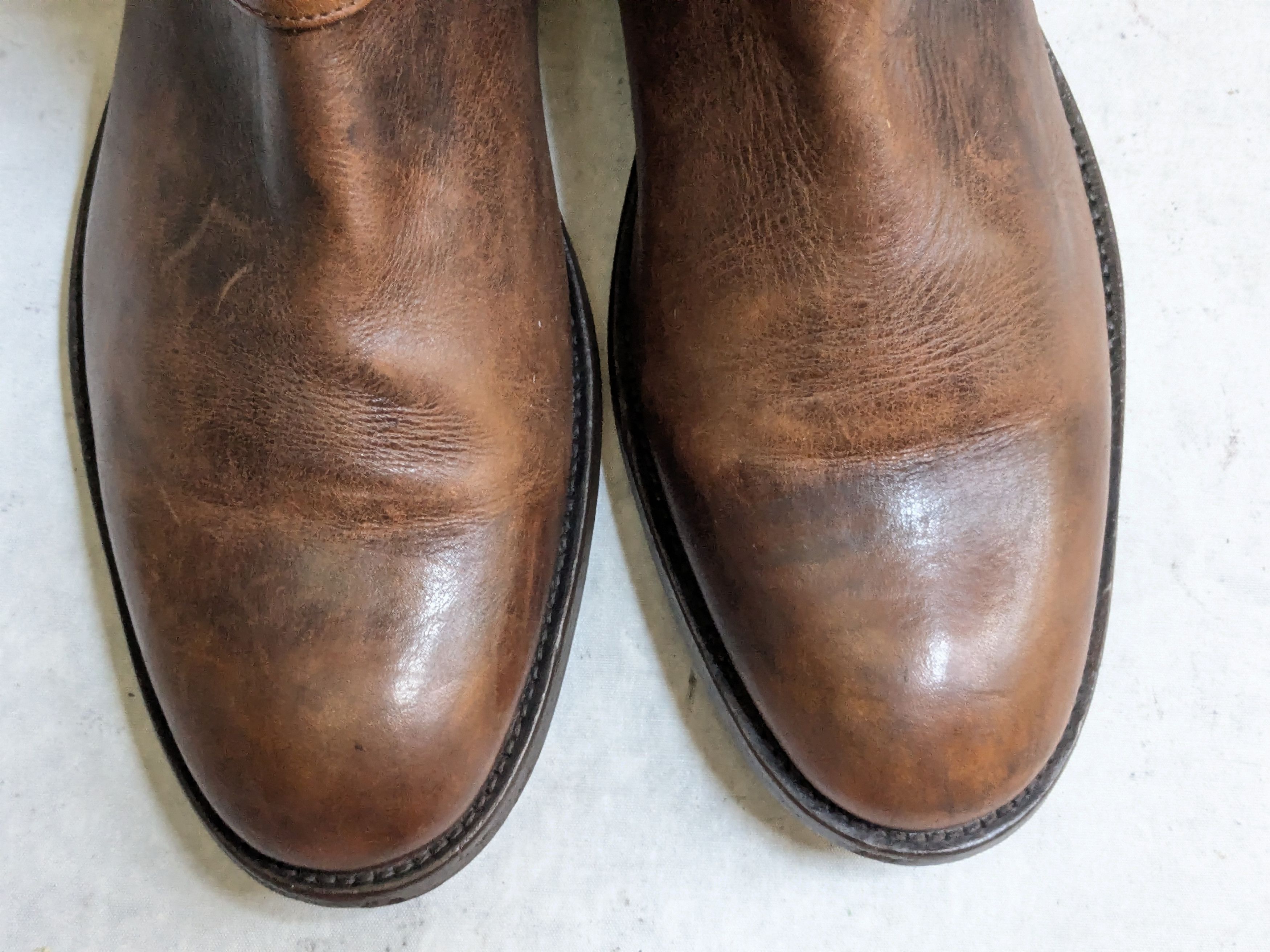 Frye Frye Engineer Boots Brown 11 D Stepas Buckle Leather Size US 11 / EU 44 - 4 Thumbnail
