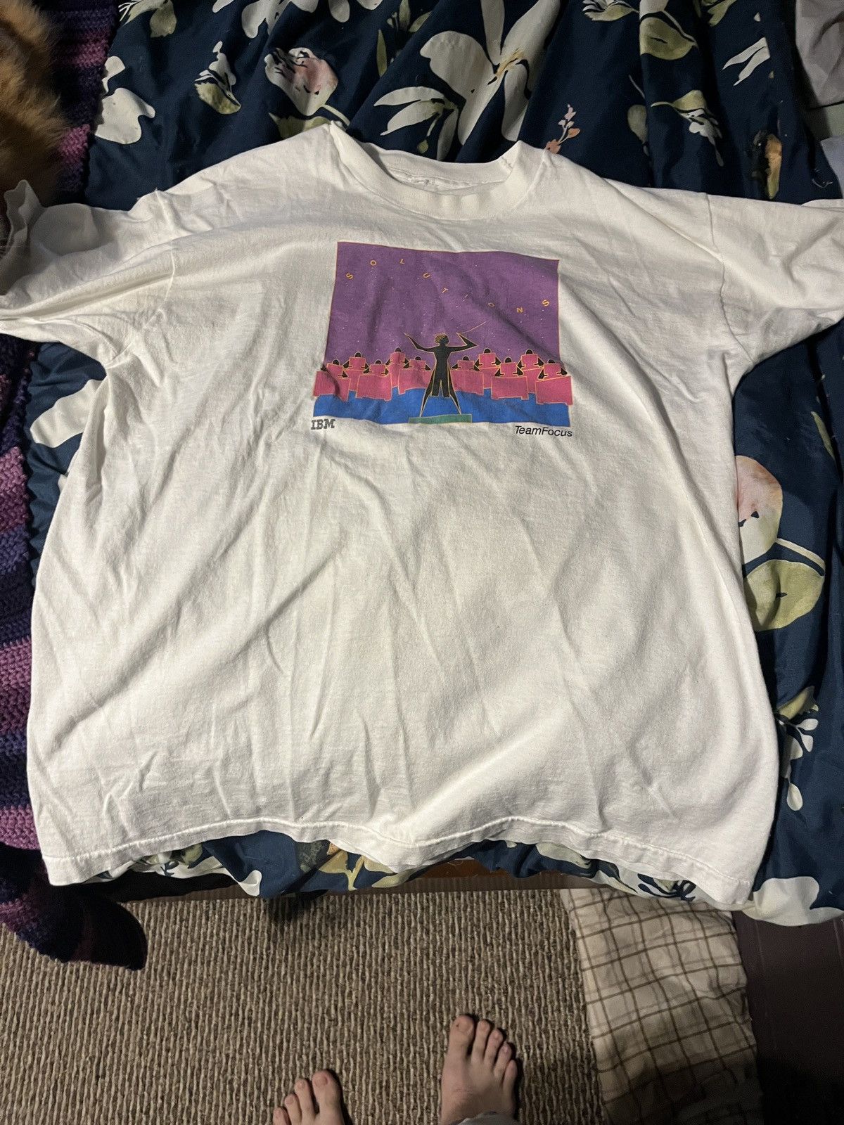 Vintage Vintage IBM Solutions TeamFocus Tech Shirt Size US XL / EU 56 / 4 - 2 Thumbnail