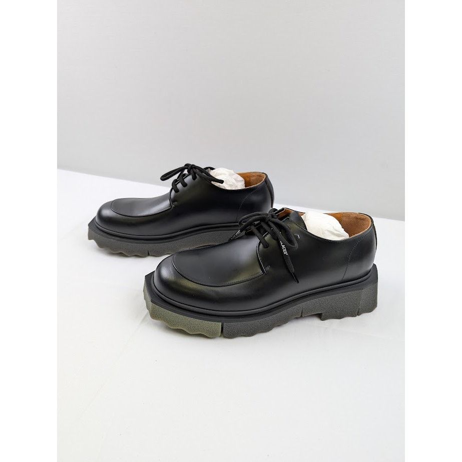 Off-White o1rshd1 Sponge Sole Leather Boot in Black Size US 10 / EU 43 - 12 Thumbnail