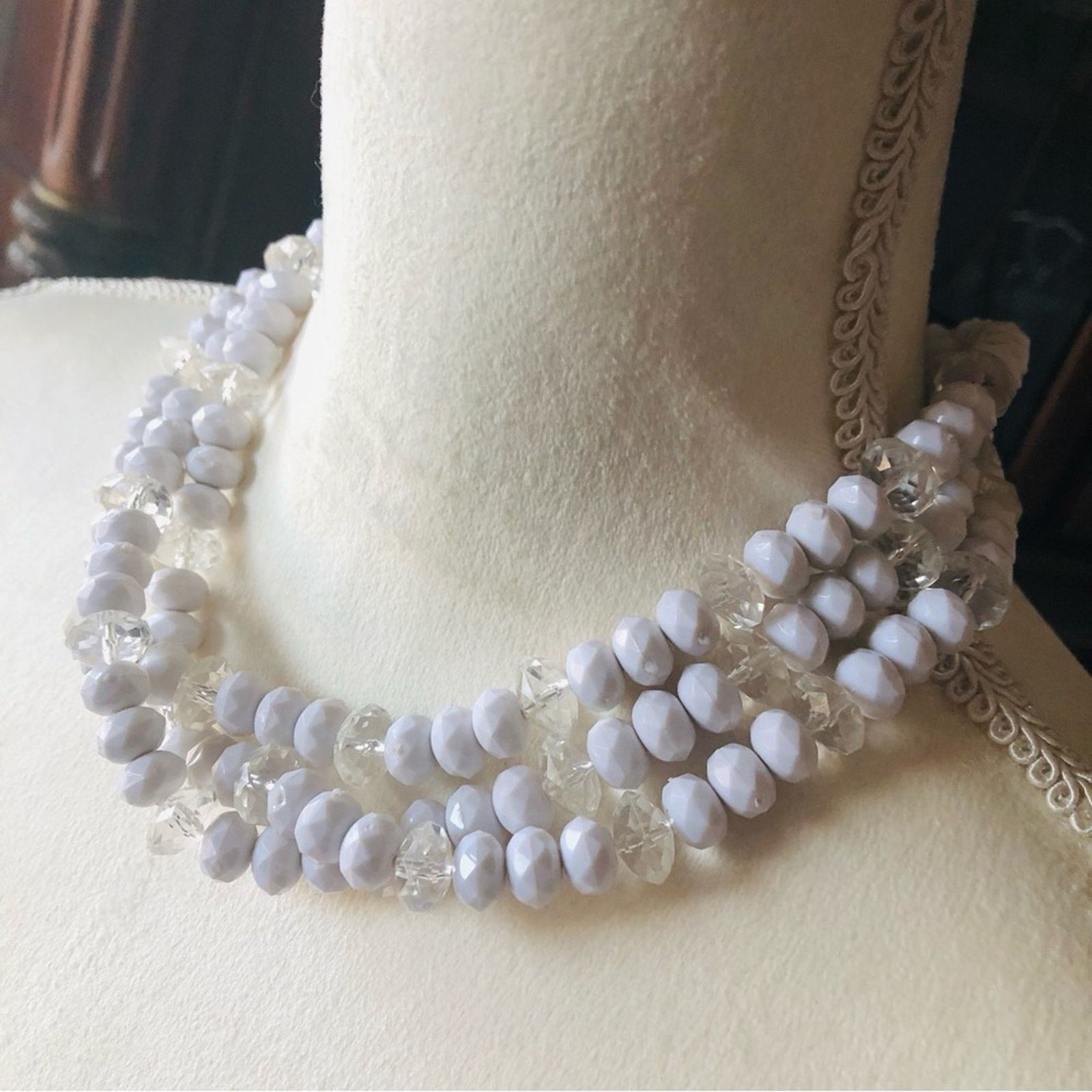 Vintage Vintage 80s-90s multi strand faceted bead choker necklace Size ONE SIZE - 4 Thumbnail