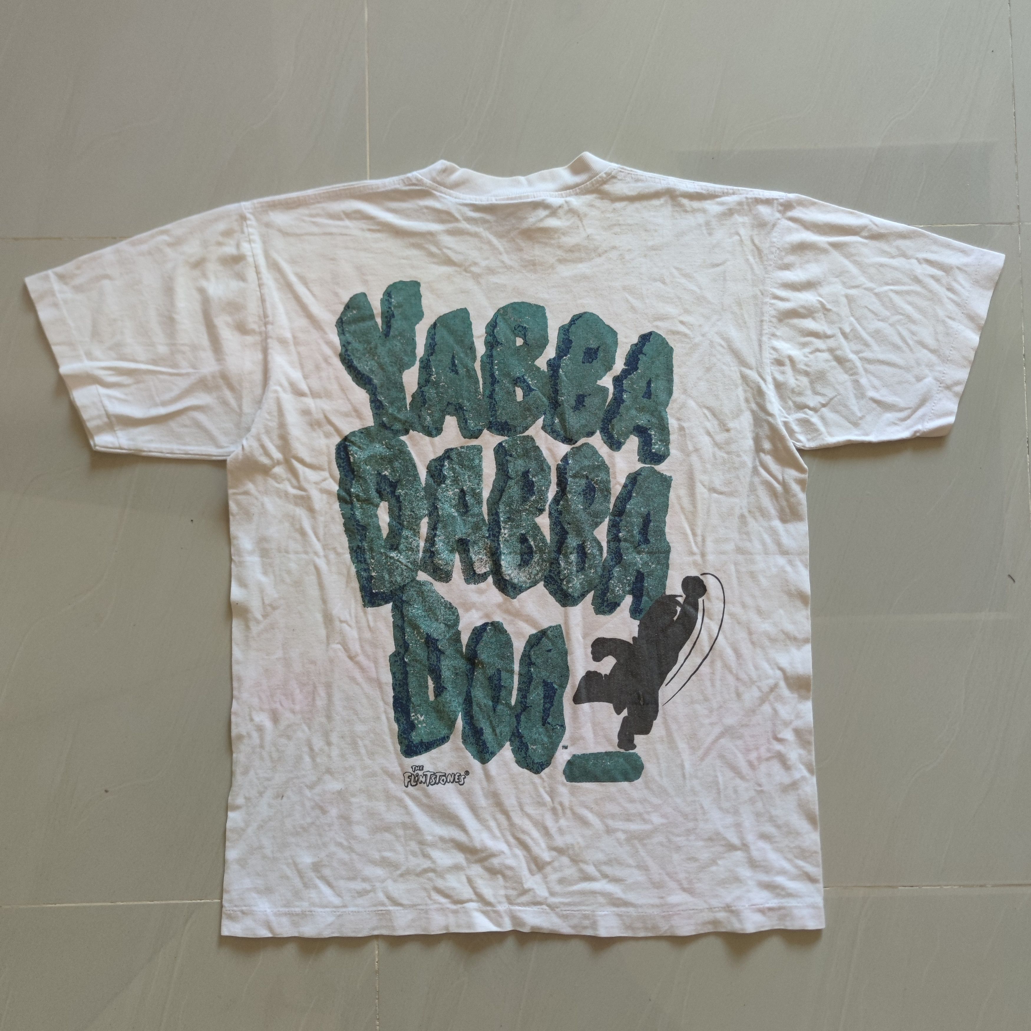 Cartoon Network × Vintage VINTAGE THE FLINTSTONES YABBA DABBA DOO T SHIRT Size US M / EU 48-50 / 2 - 11 Thumbnail