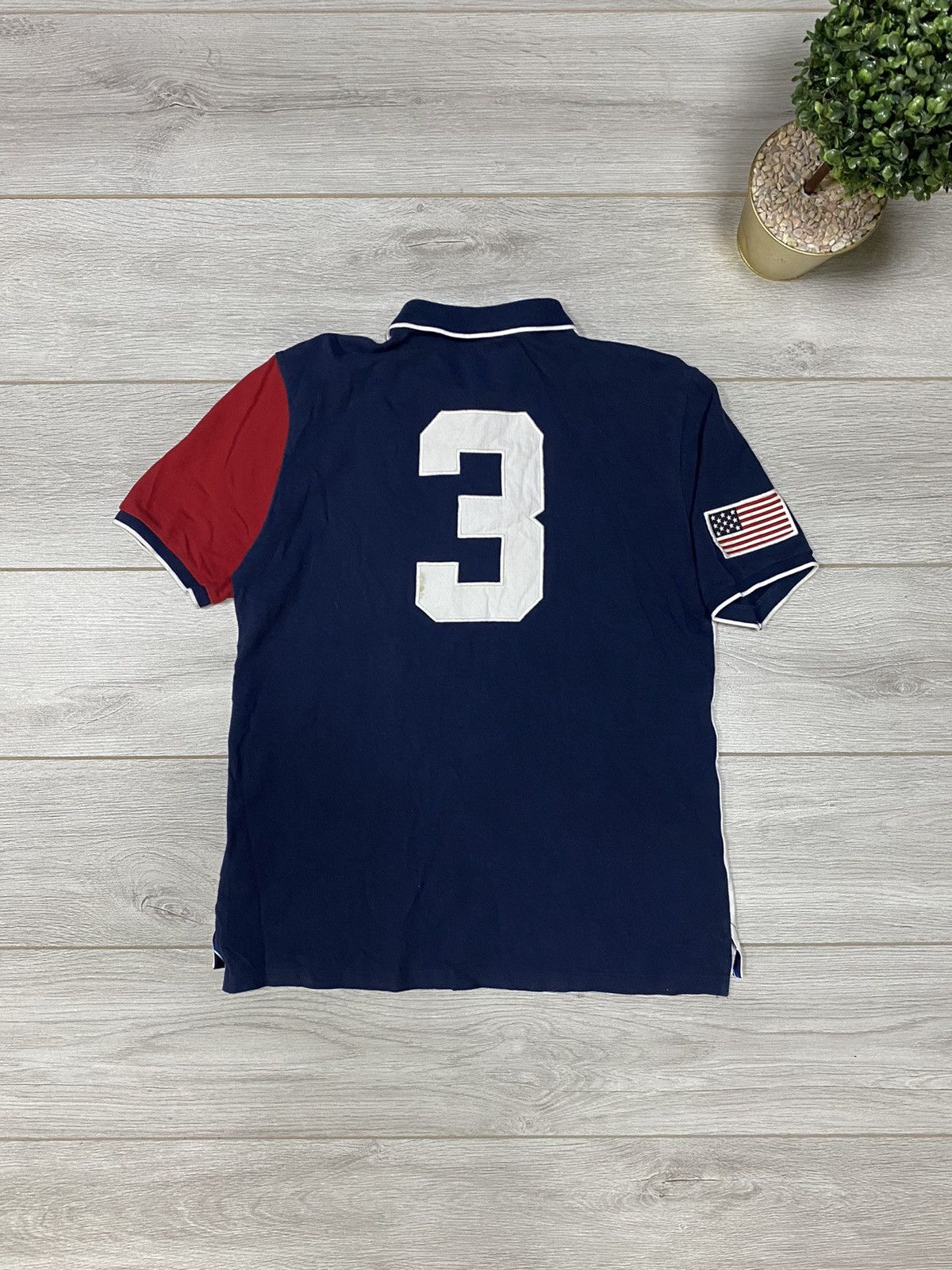 Polo Ralph Lauren Polo Ralph Lauren 🇺🇸 vintage USA flag 3 polo shirt Size US M / EU 48-50 / 2 - 2 Thumbnail