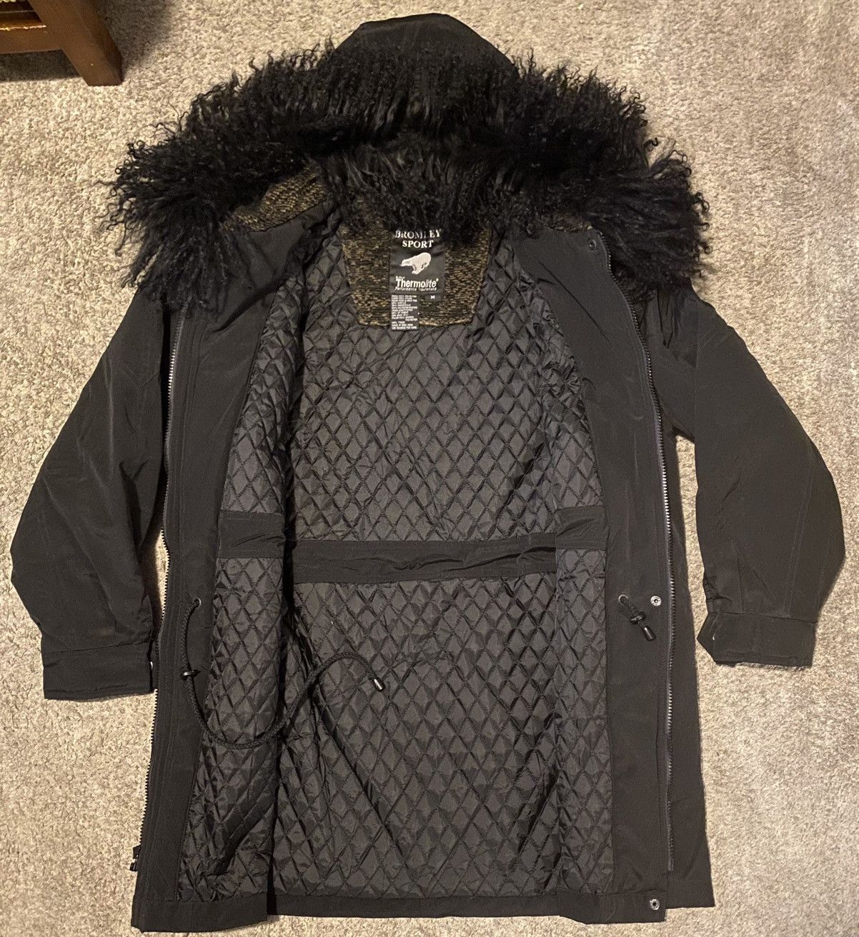 Vintage Bromley Sport, Oversized, Faux Fur, Parka Style Jacket Size M / US 6-8 / IT 42-44 - 12 Thumbnail
