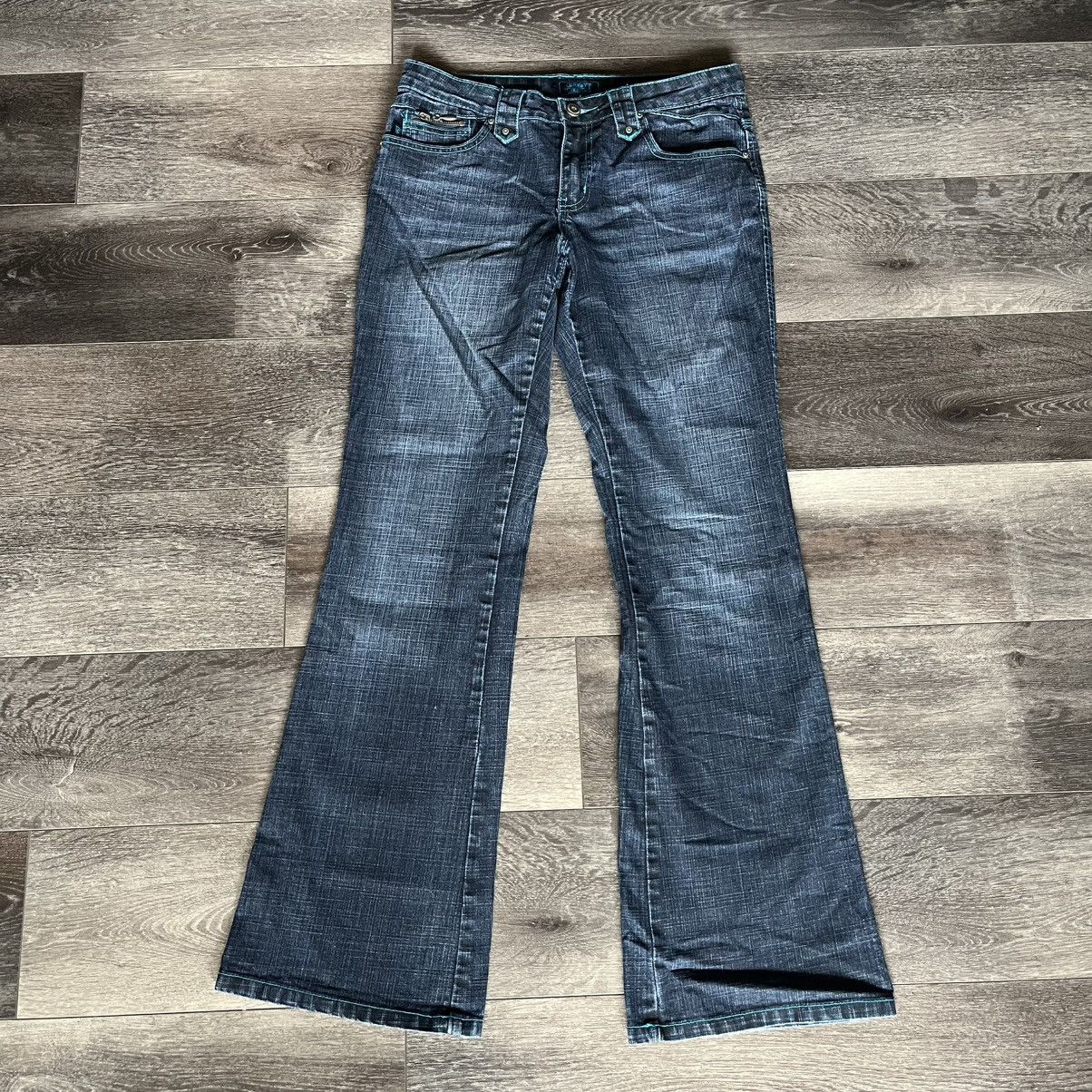 Vintage Vintage 2000s Crest The Collection Low Rise Denim Jeans 7/8 Size 30" / US 8 / IT 44 - 2 Thumbnail