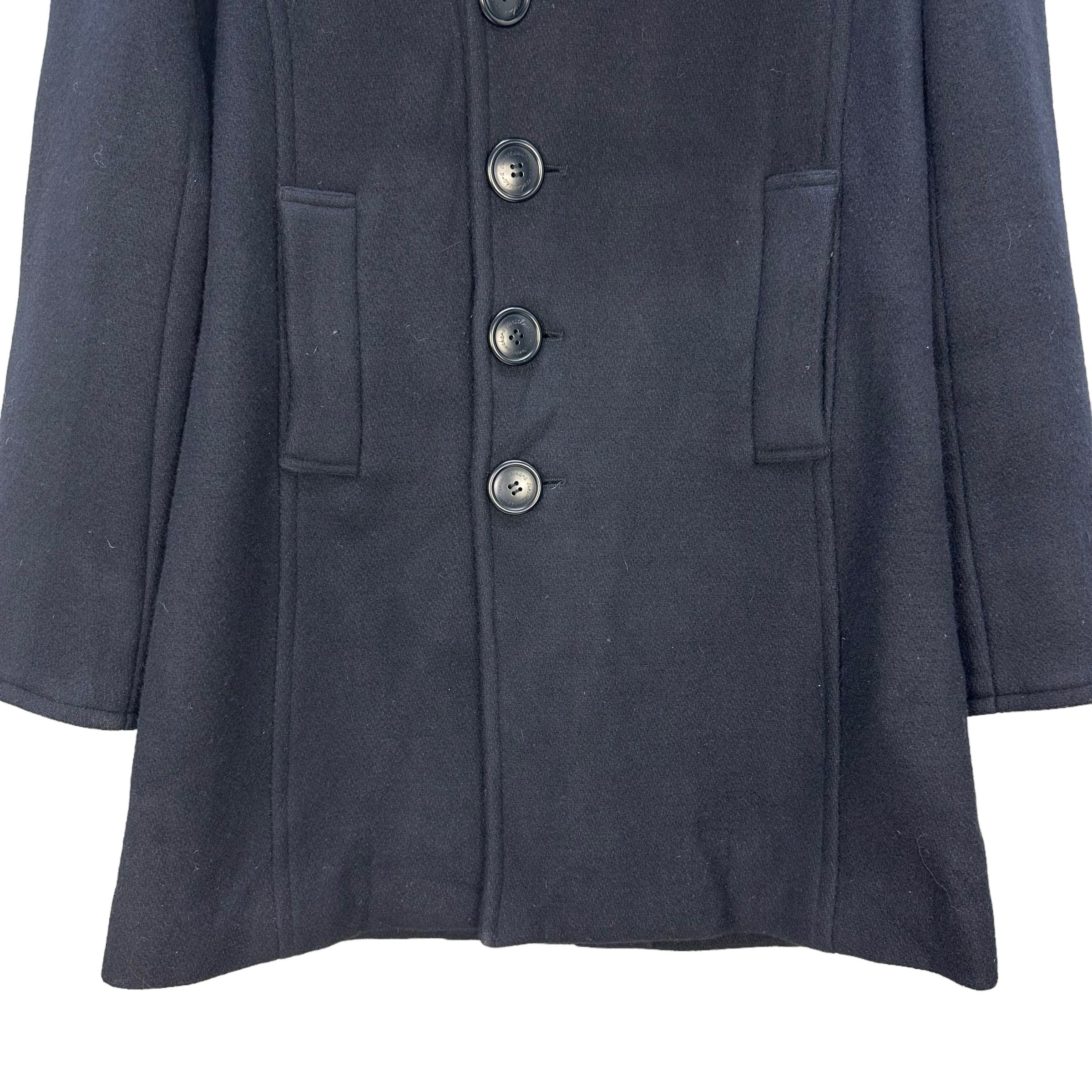 Sunao Kuwahara SUNAO KUWAHARA FUR HOODIE WOOL OVERCOAT #8363-005 Size L / US 10 / IT 46 - 3 Thumbnail