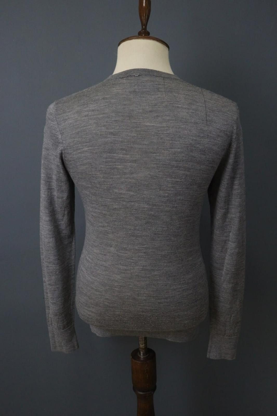 Allsaints AllSaints Gray 100% Wool Knit Pullover Sweater Size M Size M / US 6-8 / IT 42-44 - 8 Thumbnail