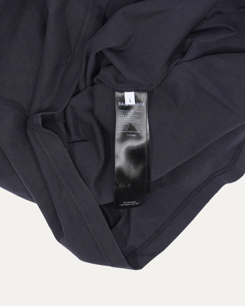 Balenciaga o1la1rc1a1224 Be Kind Oversized T-Shirt in Black/White Size US L / EU 52-54 / 3 - 3 Thumbnail