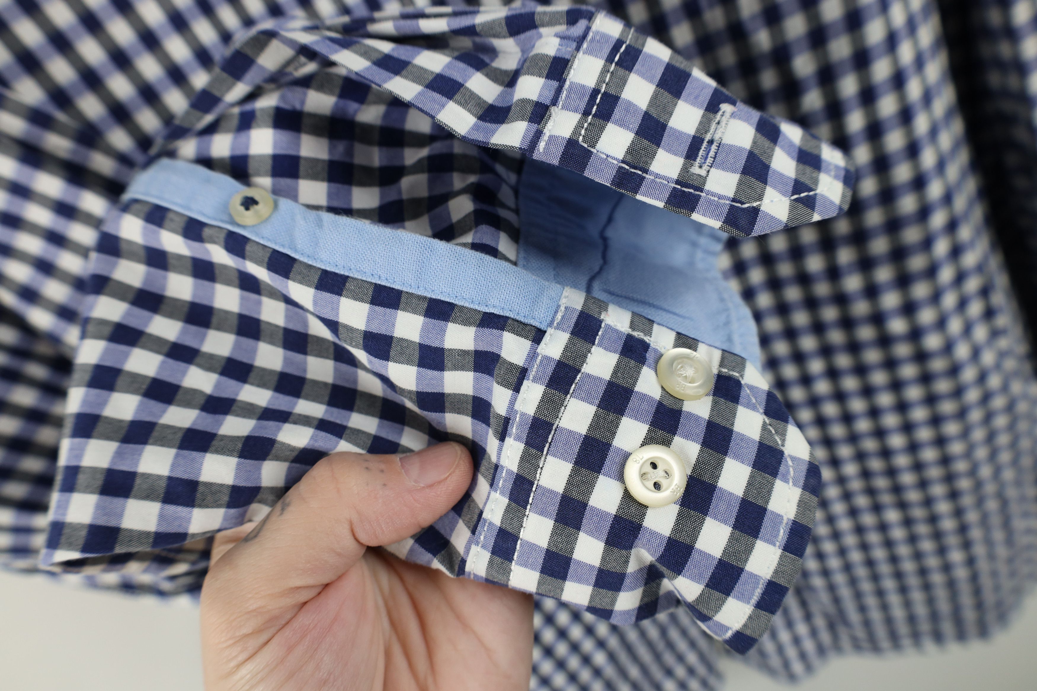 Banana Republic Banana Republic Wash Camden Fit Collared Button Shirt Plaid Size US XL / EU 56 / 4 - 7 Thumbnail