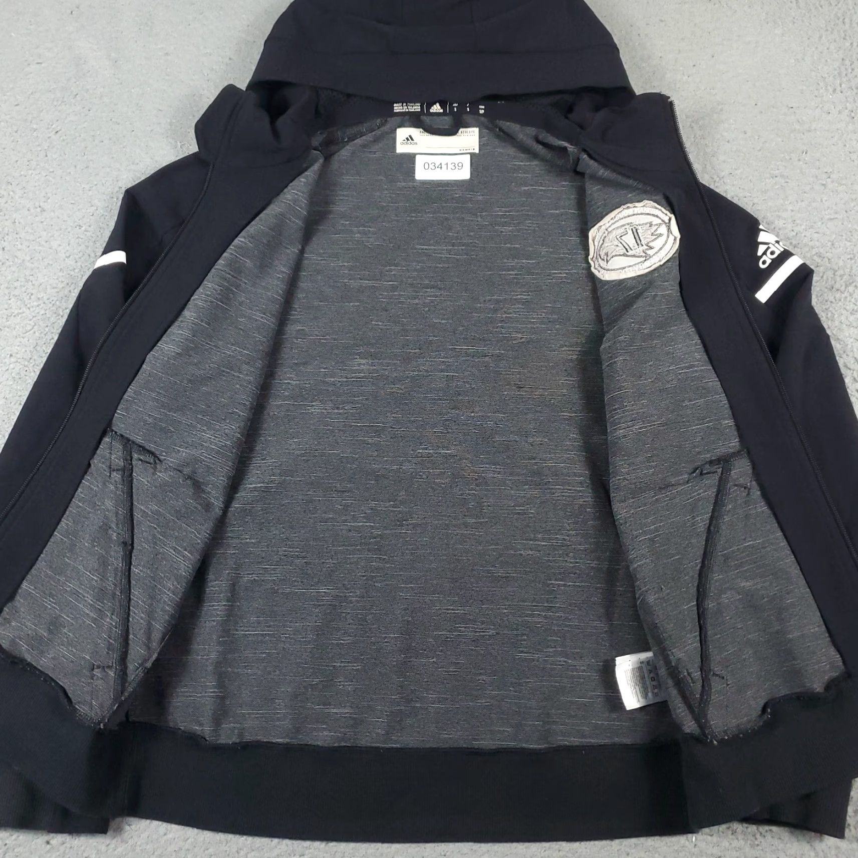Adidas Adidas Hoodie Mens Size Small Black Full Zip Up Sweatshirt Size US S / EU 44-46 / 1 - 6 Thumbnail